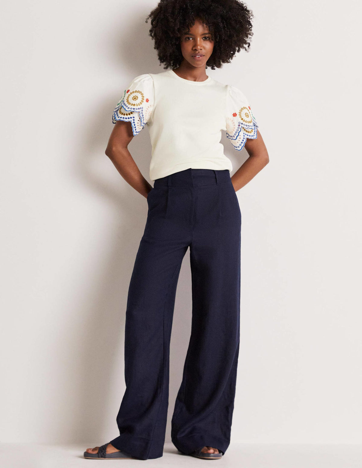 Strickshirt mit Ärmeldetail-Naturweiß-8