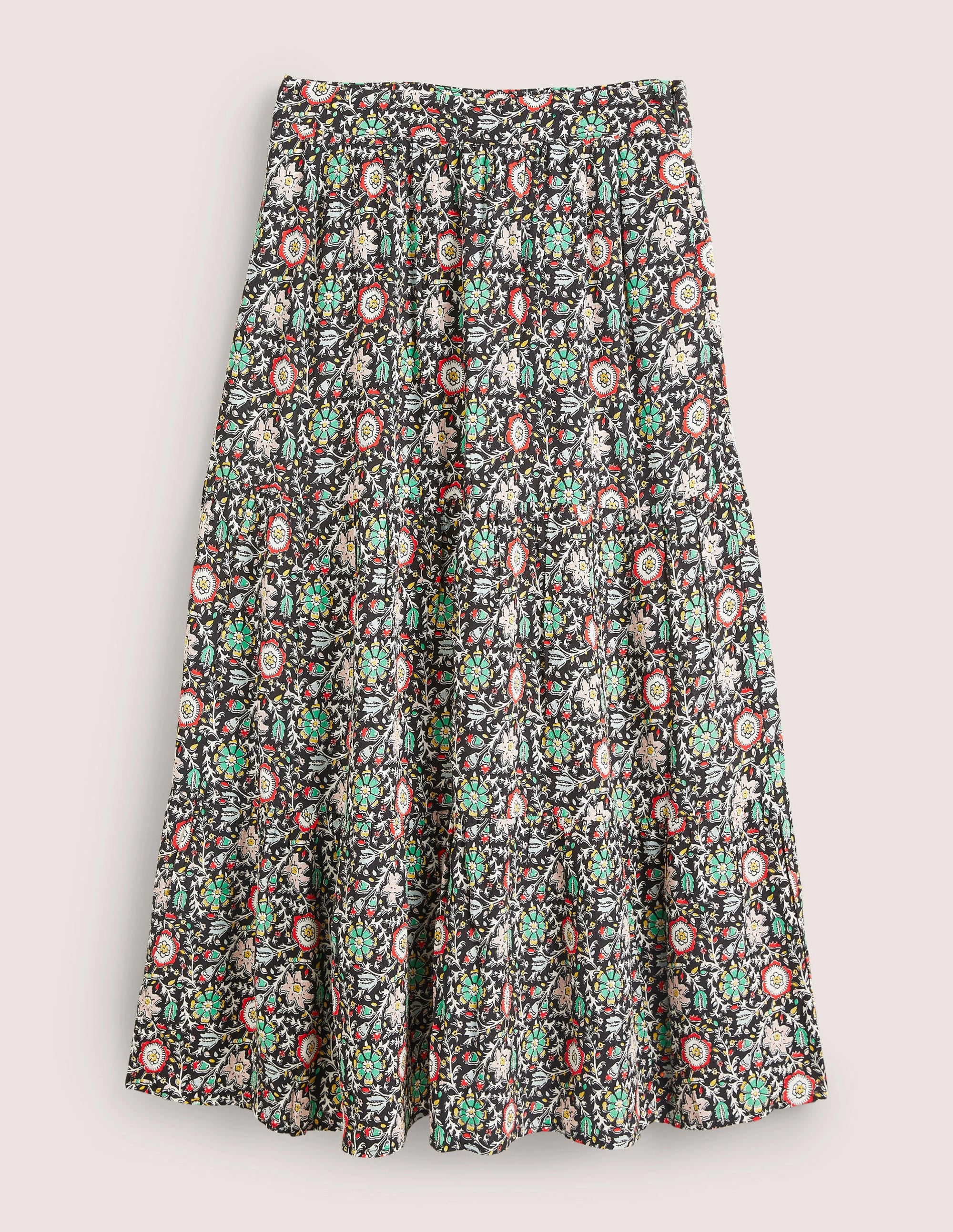 Jupe midi volantée-Multi, motif Enchanting Twig - Image 6