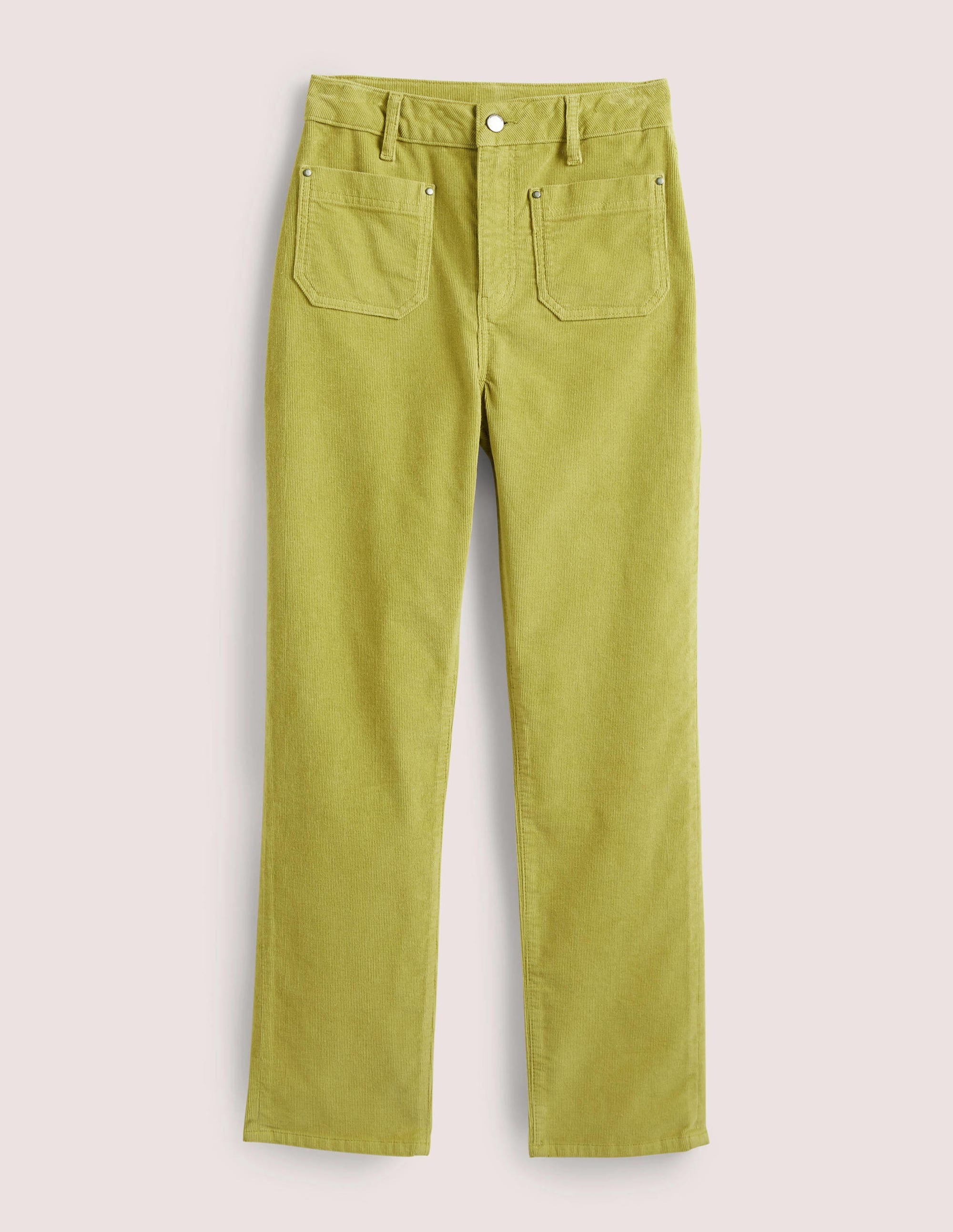 Cord-Jeans mit geradem Bein-Zederngrün - Image 5