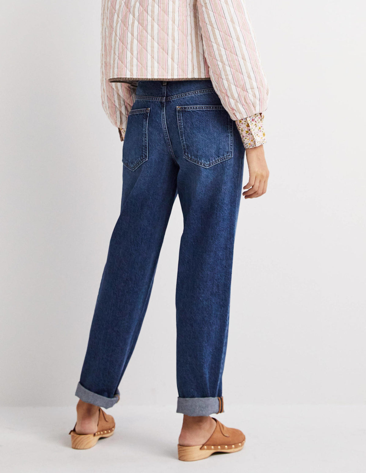 Boyfriend-Jeans-Mittleres Vintageblau-3