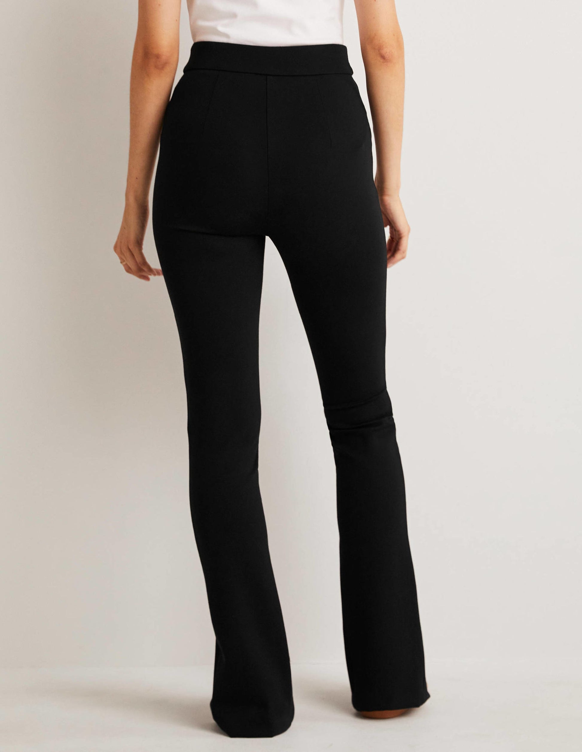 Jerseyhose mit Schlitz vorne-Schwarz-7