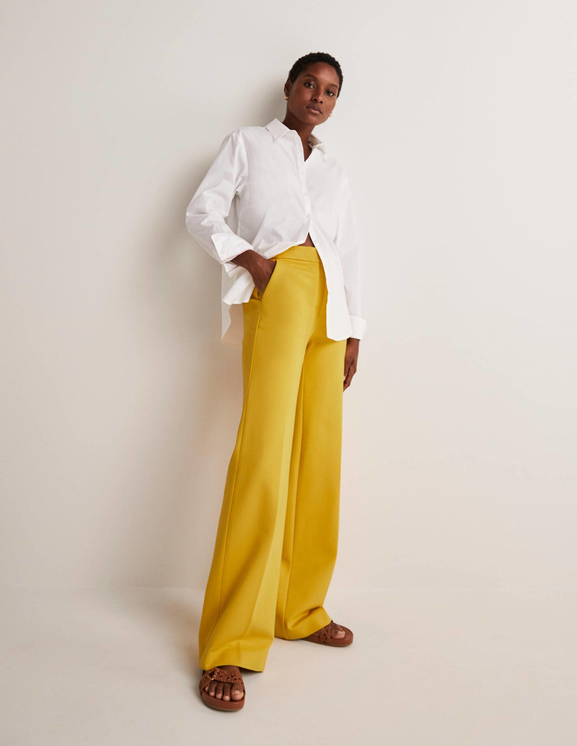 Westbourne Ponte Trousers-Honeycomb-1