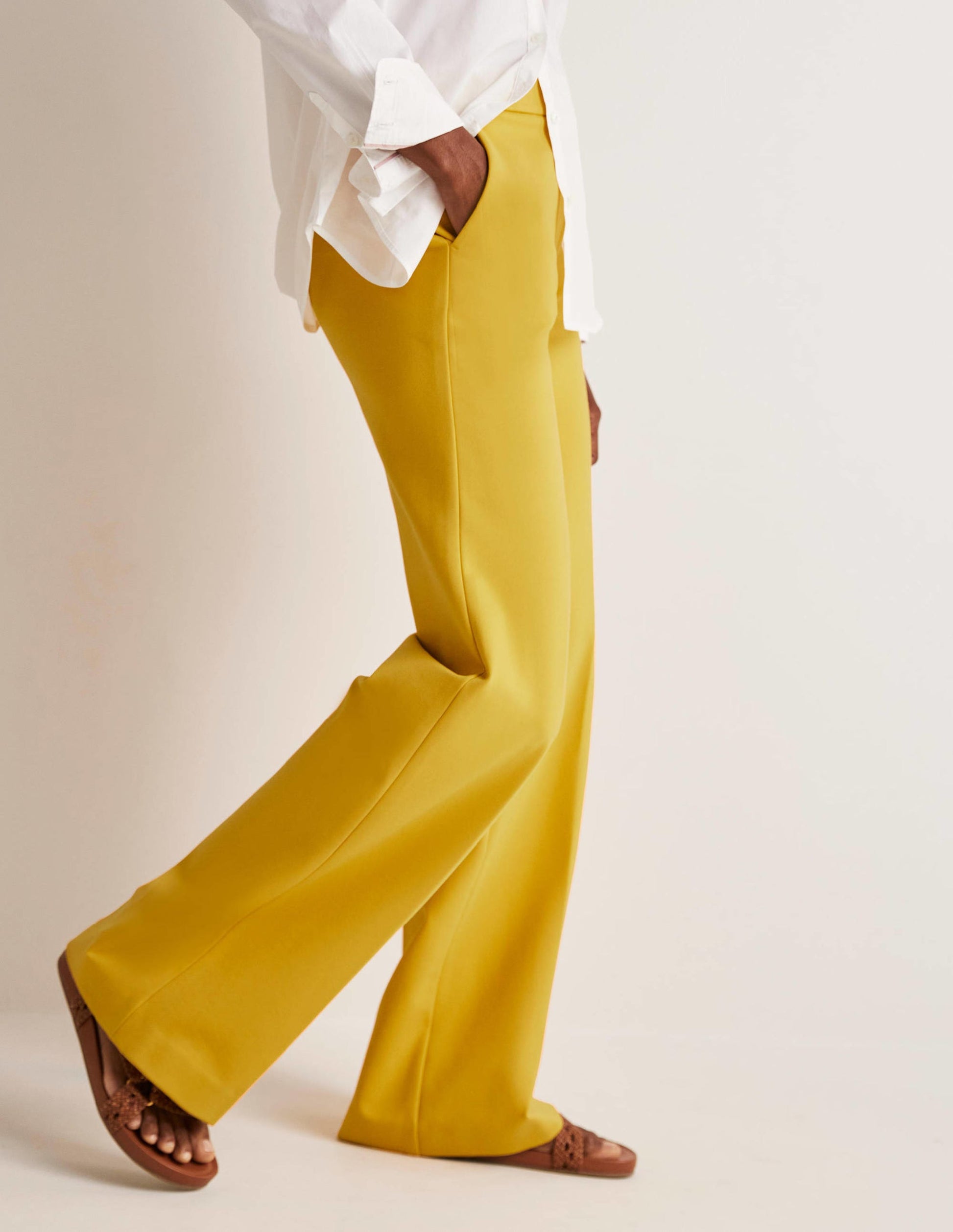 Westbourne Ponte Trousers-Honeycomb-5