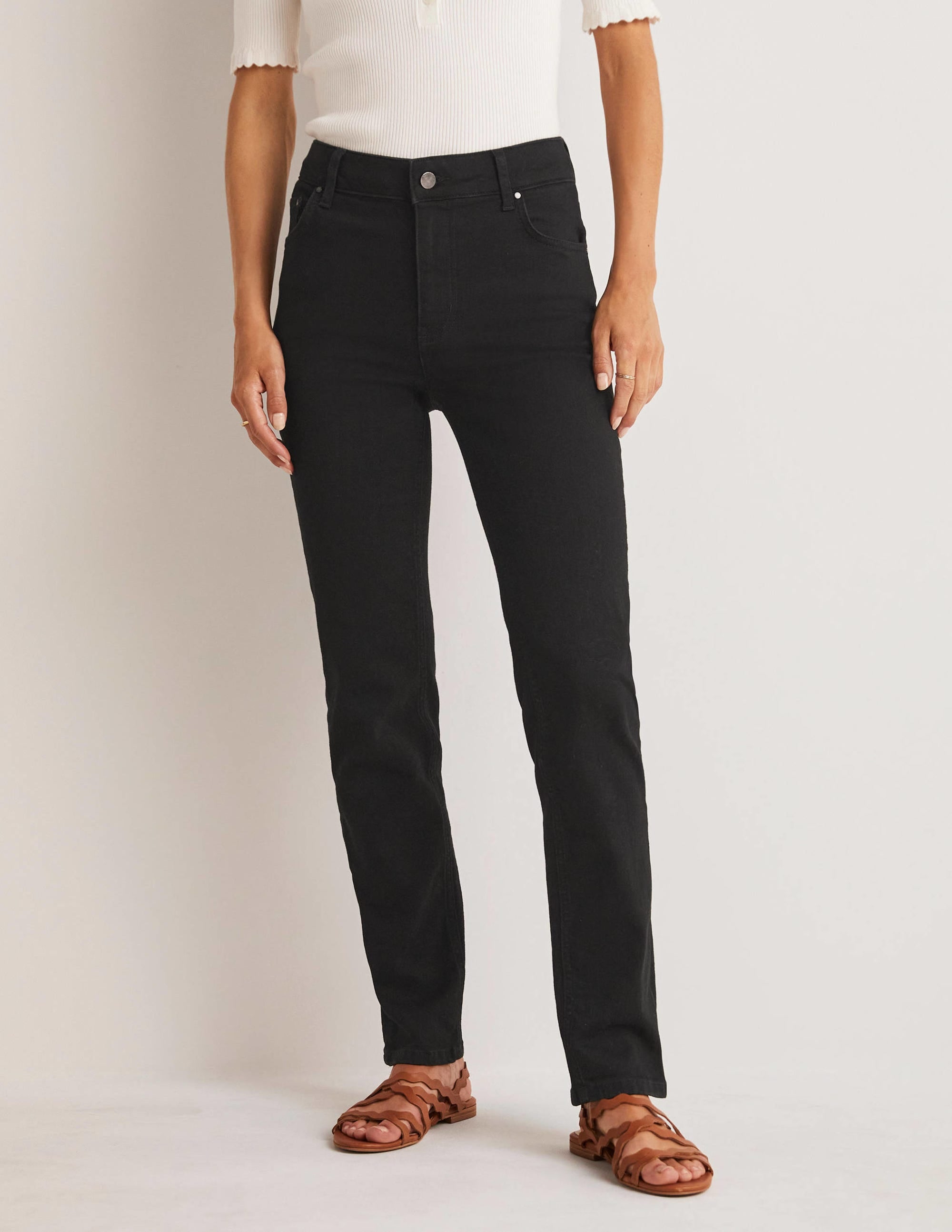 Schmale Jeans mit geradem Bein-Schwarz - Image 4