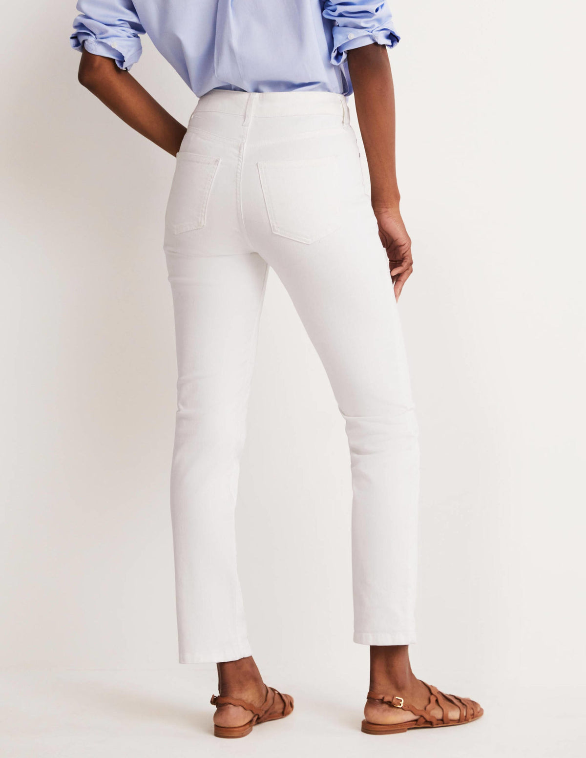 Schmale Jeans mit geradem Bein-Weiß - Image 8