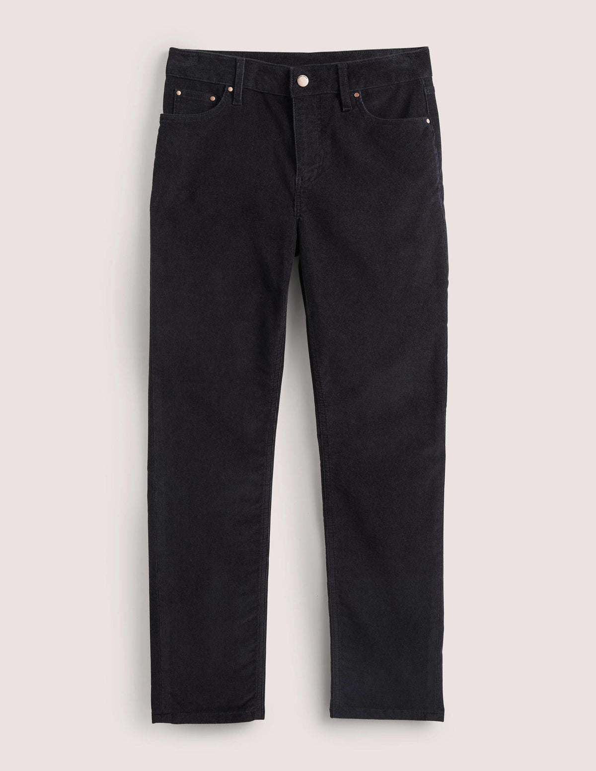 Schmale Cord-Jeans mit geradem Bein-Marineblau - Image 5
