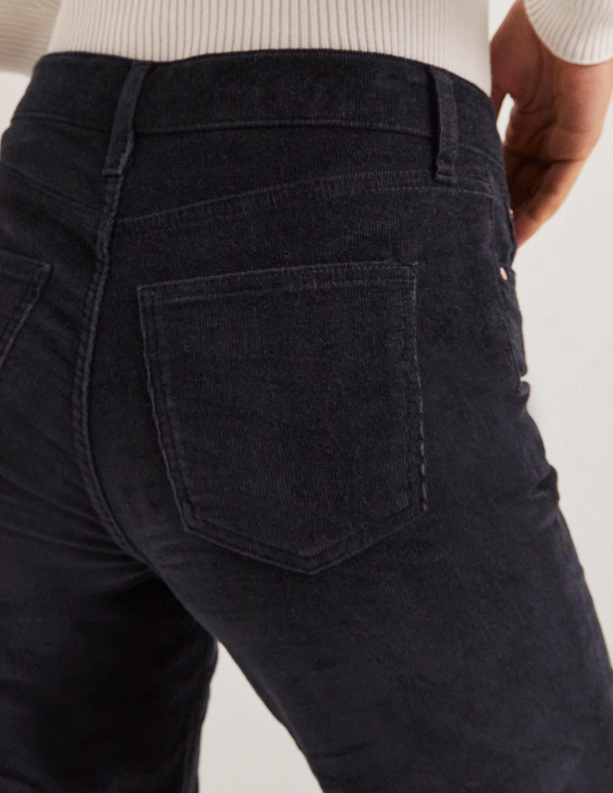 Schmale Cord-Jeans mit geradem Bein-Marineblau - Image 2