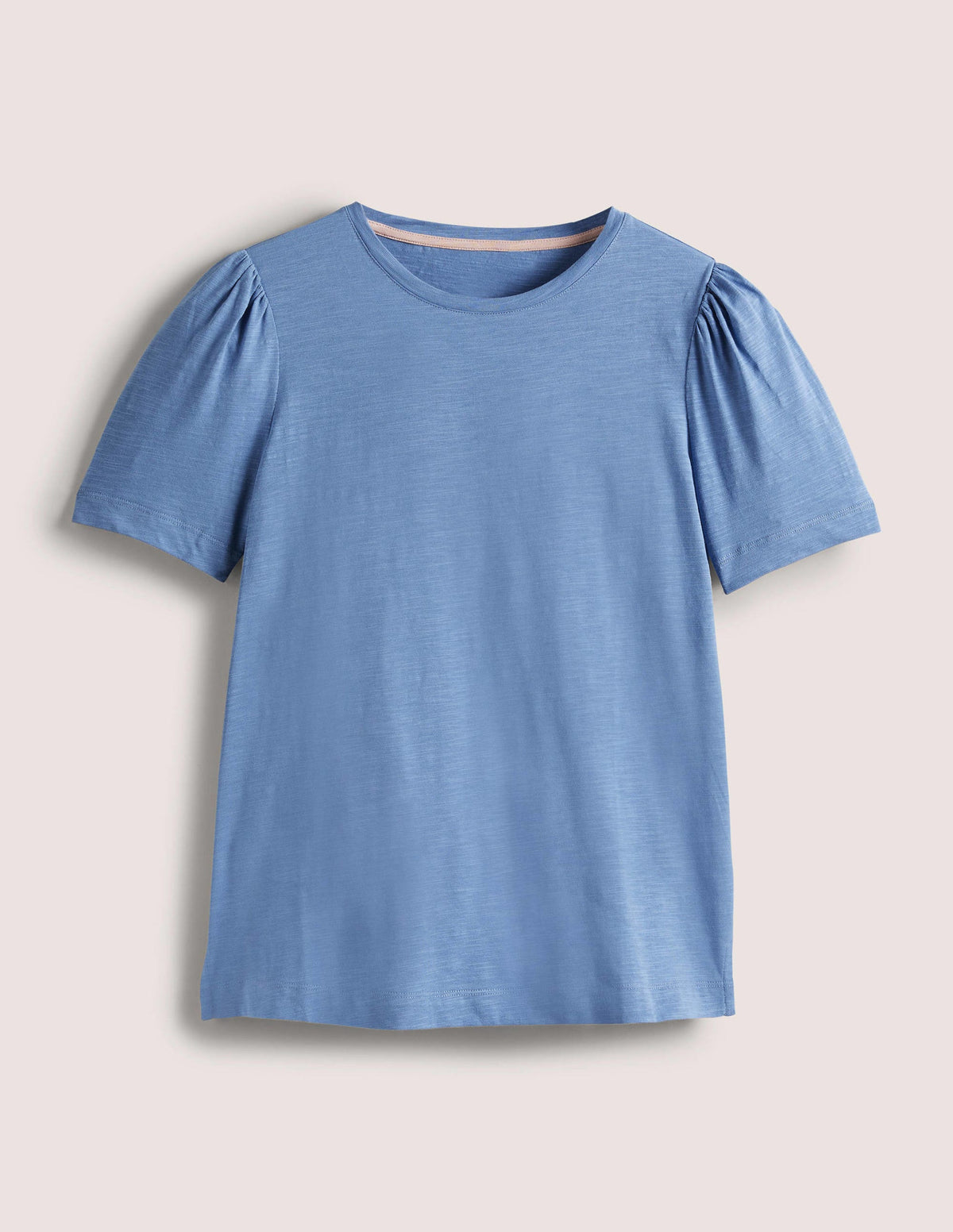 T-Shirt aus Baumwolle mit Puffärmeln-Rivierablau - Image 5