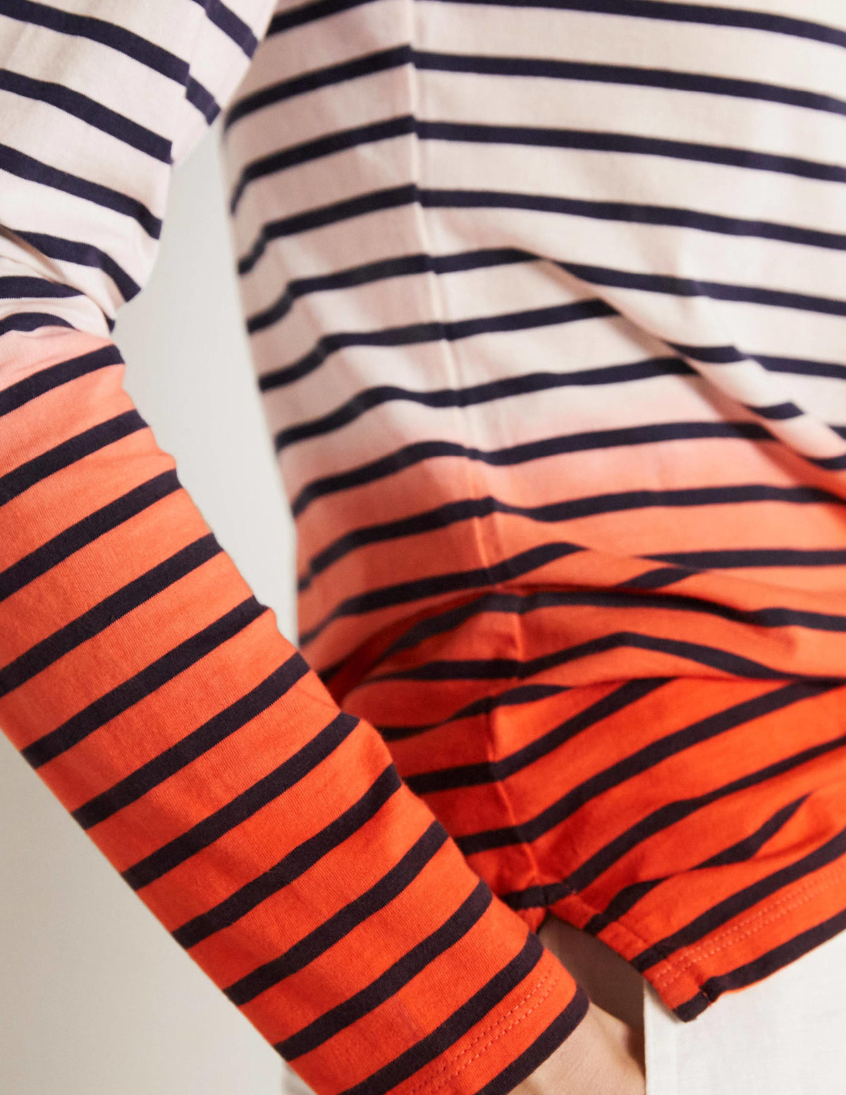 Ella Long Sleeve Breton-Bon Bon/Firecracker Ombre-6
