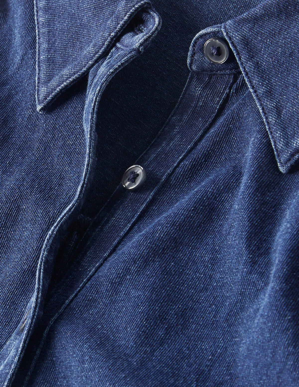 Jerseyhemd mit Puffärmeln-Mittleres Indigoblau-9