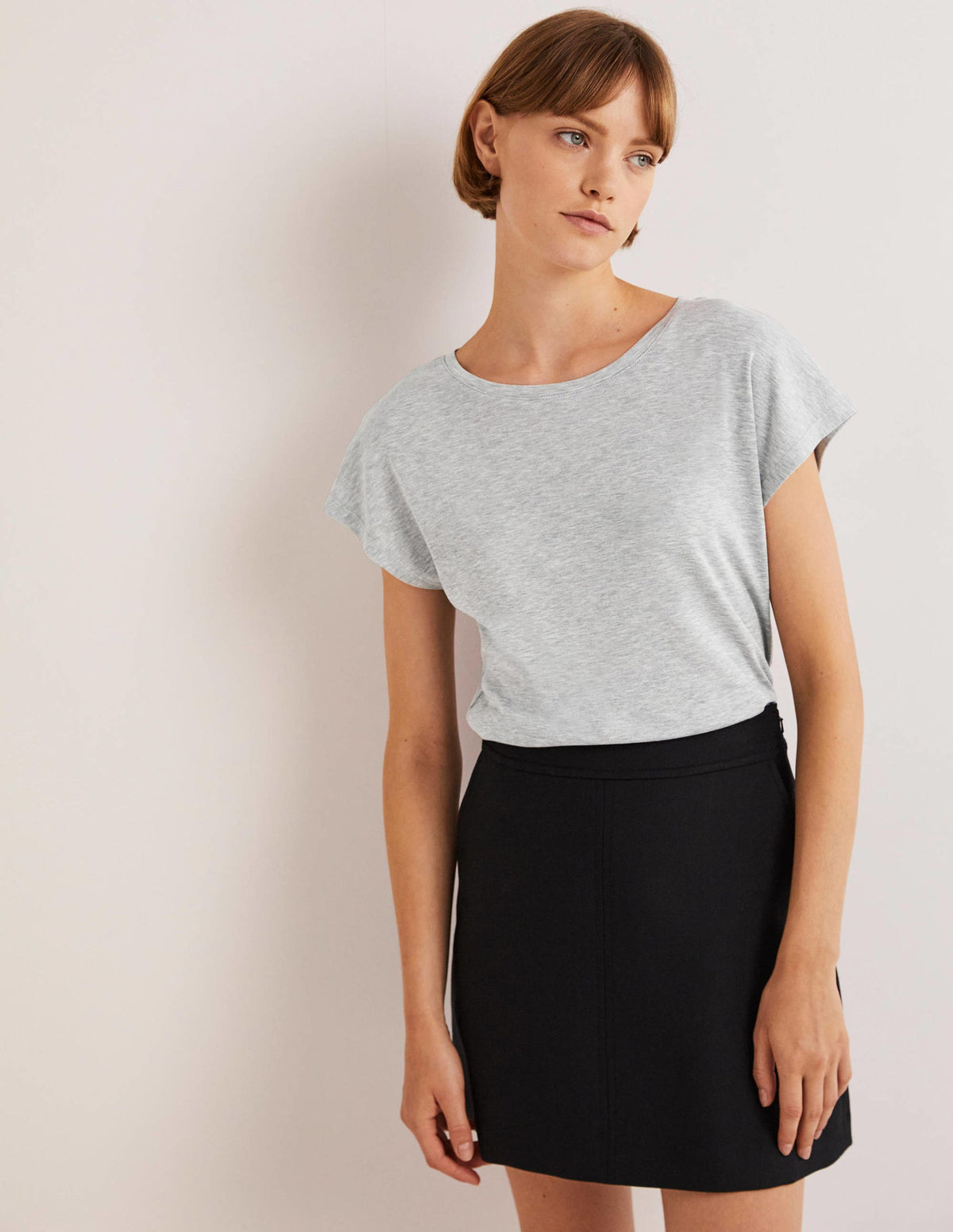 Soft Touch Sleeveless Top-Grey Marl - Image 1