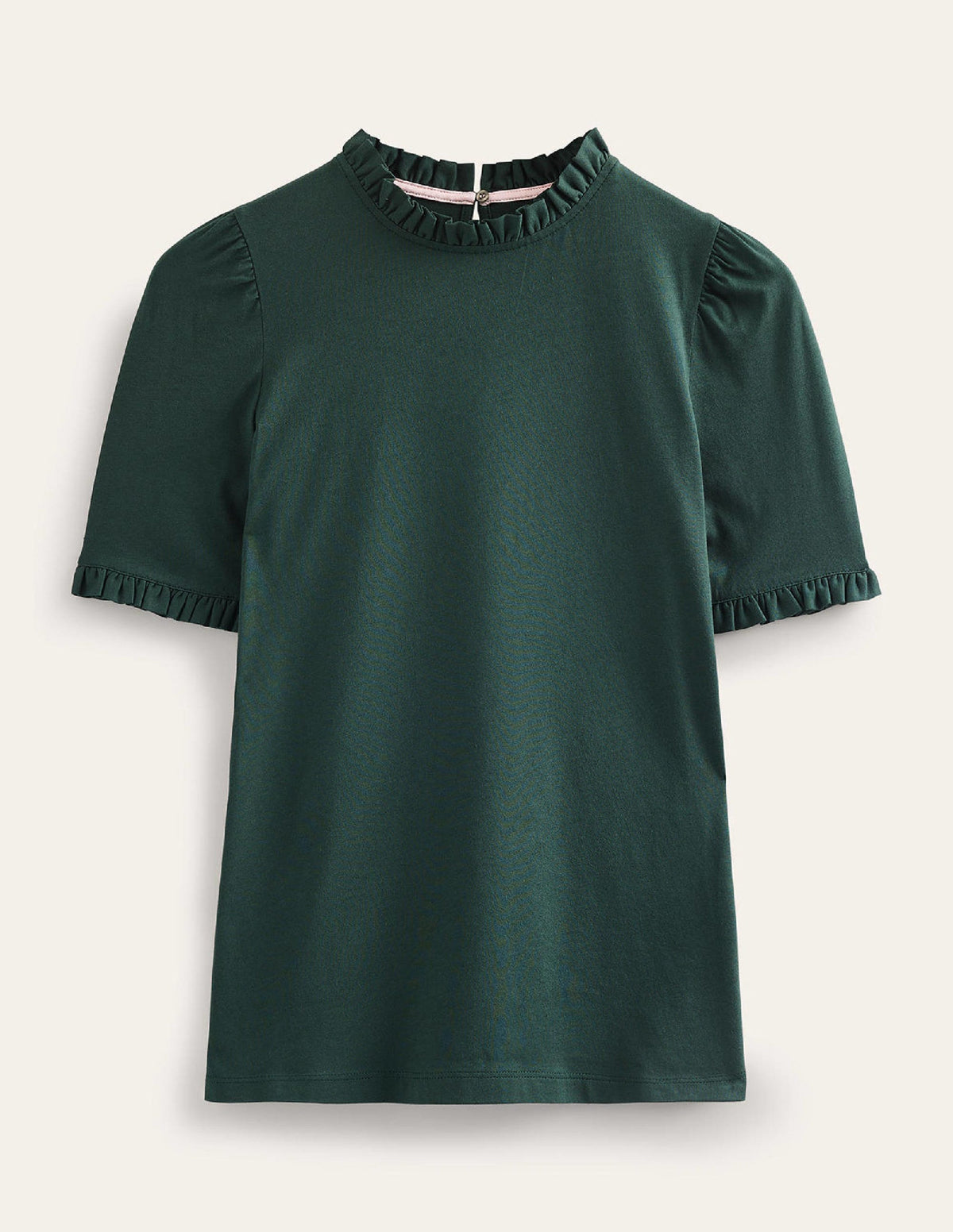 Superweiches T-Shirt mit Rüschendetail-Chatsworth-Grün-5