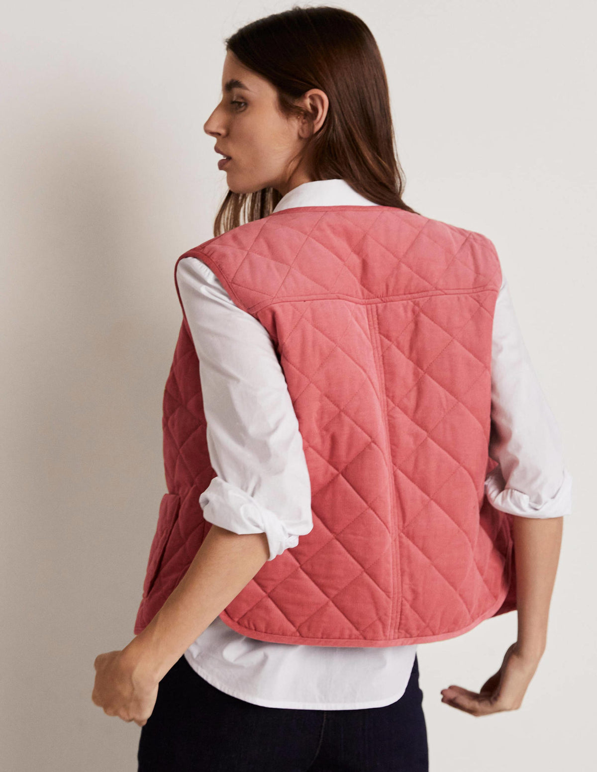 Veste sans manches matelassée-Rouge ancien - Image 7