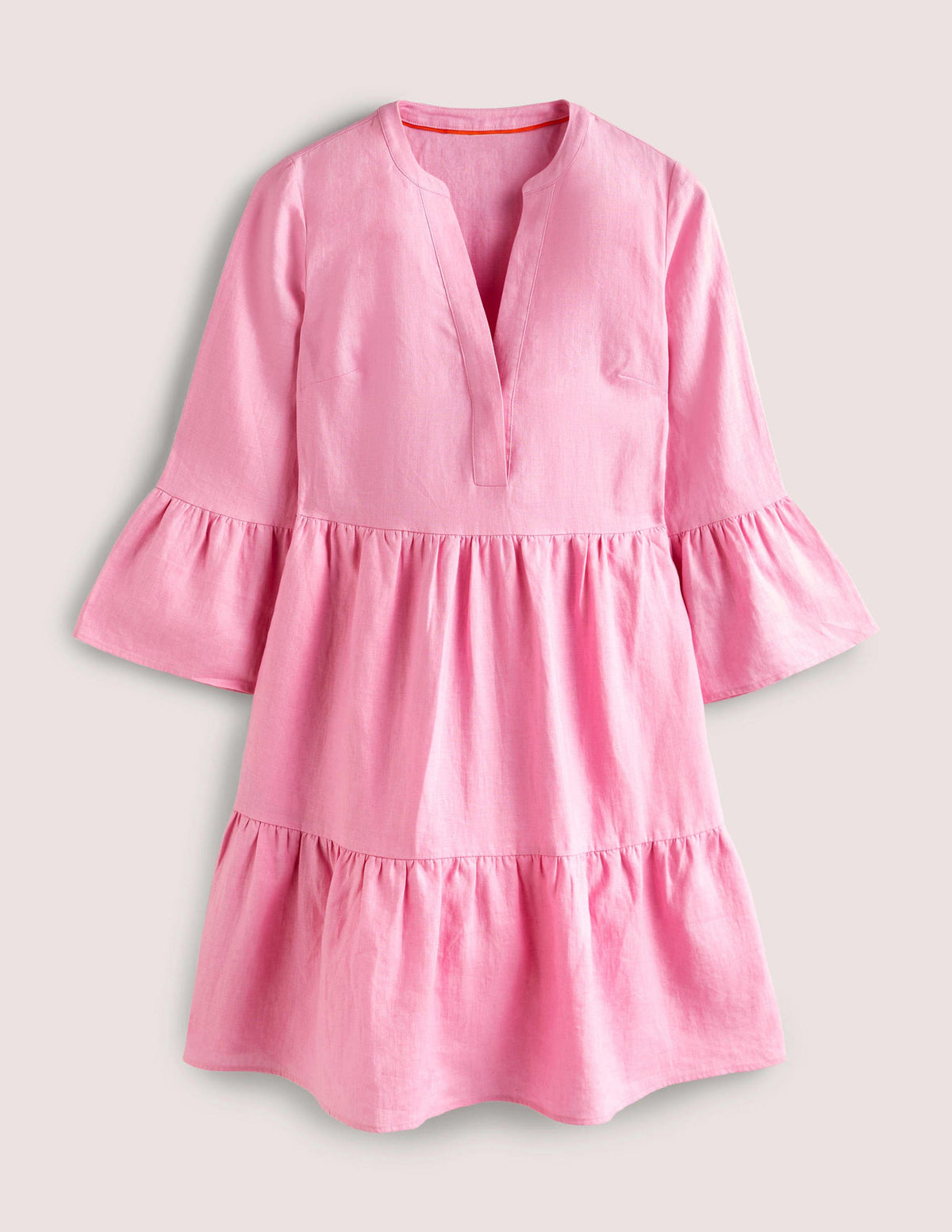 Lässiges Stufenkleid aus Leinen-Kirschblüte - Image 6