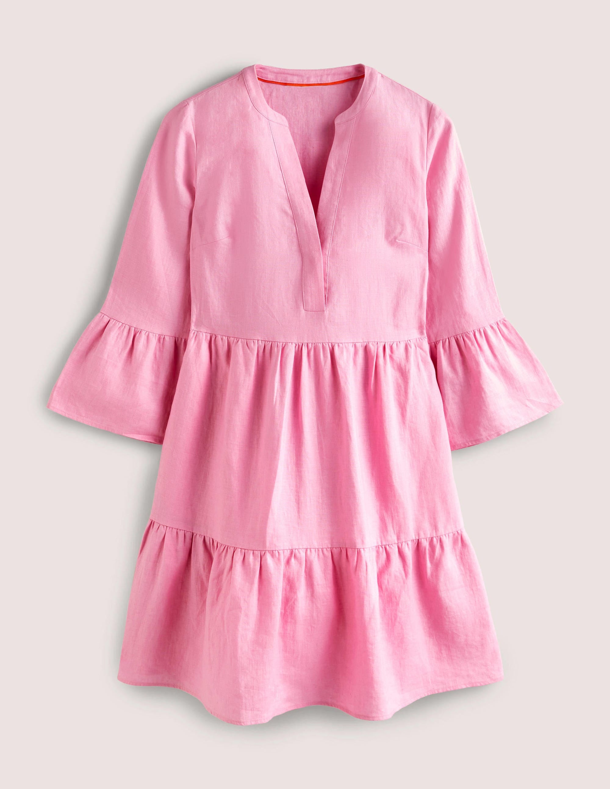 Lässiges Stufenkleid aus Leinen-Kirschblüte - Image 7