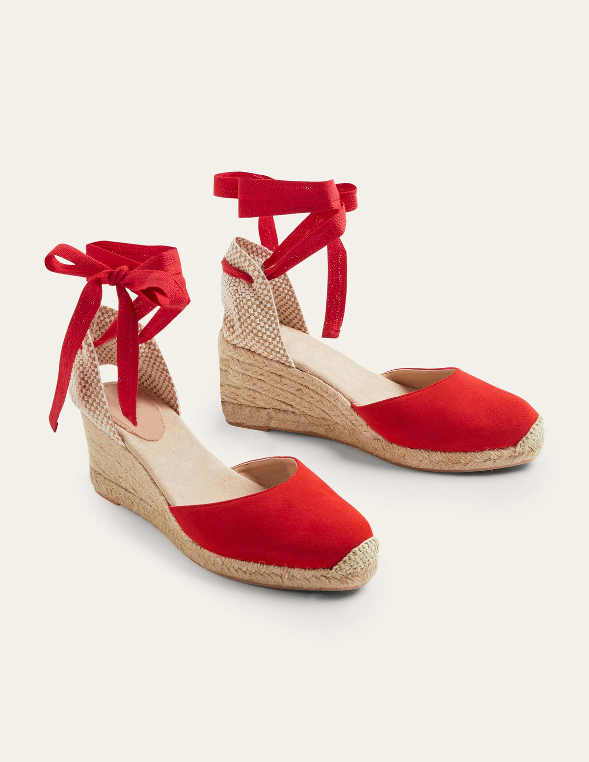 Cassie Espadrilles mit Keilabsatz-Feuerwerkskörperrot - Image 1