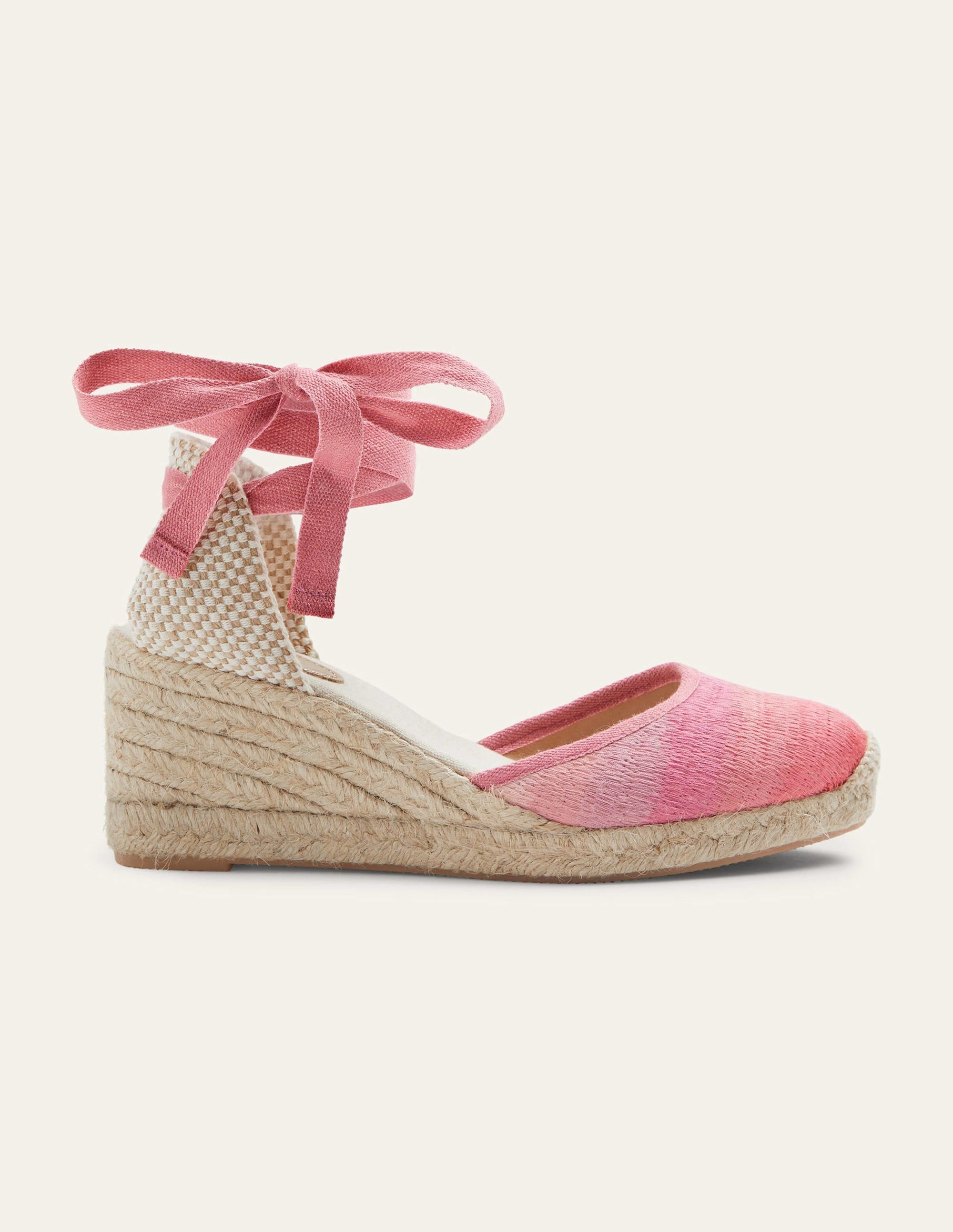 Cassie Espadrilles mit Keilabsatz-Wildrose, Schimmernd - Image 1