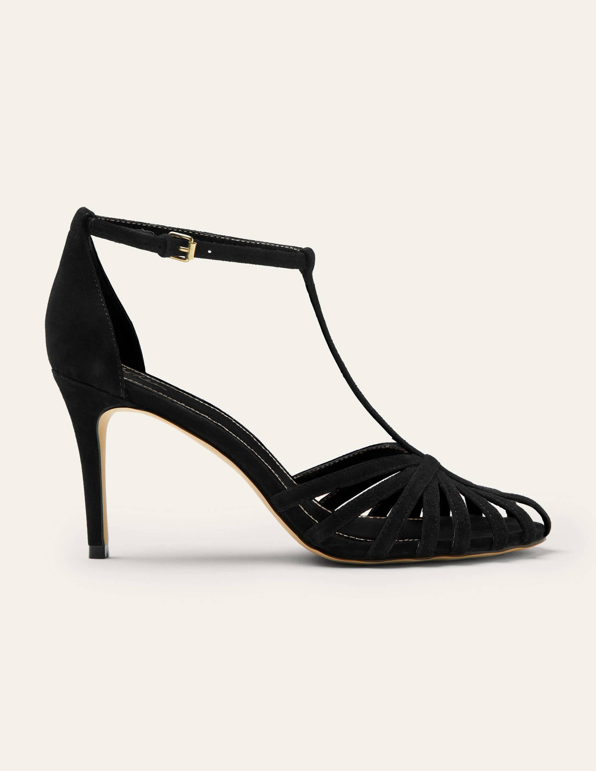 Sandales à talons Tess façon cage-Noir - Image 2