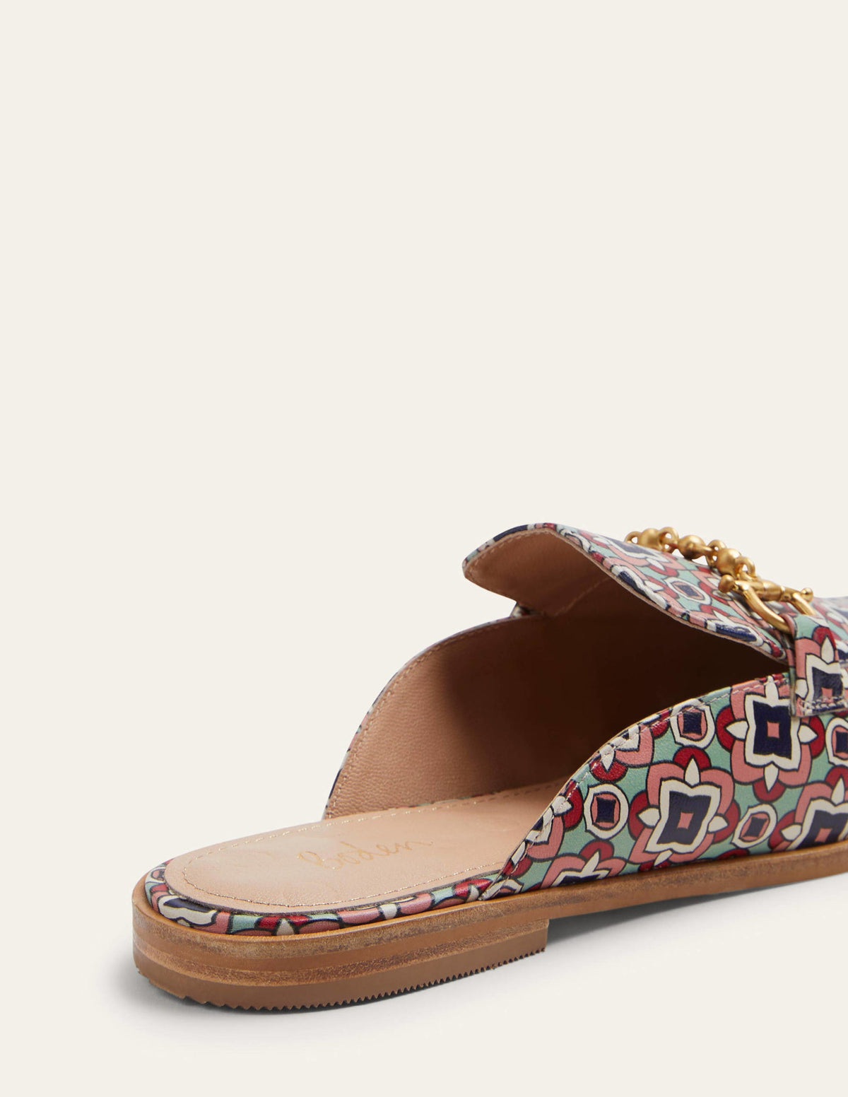 Mocassins ouverts avec mors décoratif-Imprimé géométrique-2