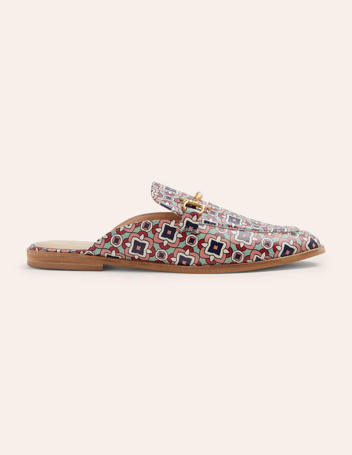 Mocassins ouverts avec mors décoratif-Imprimé géométrique-4