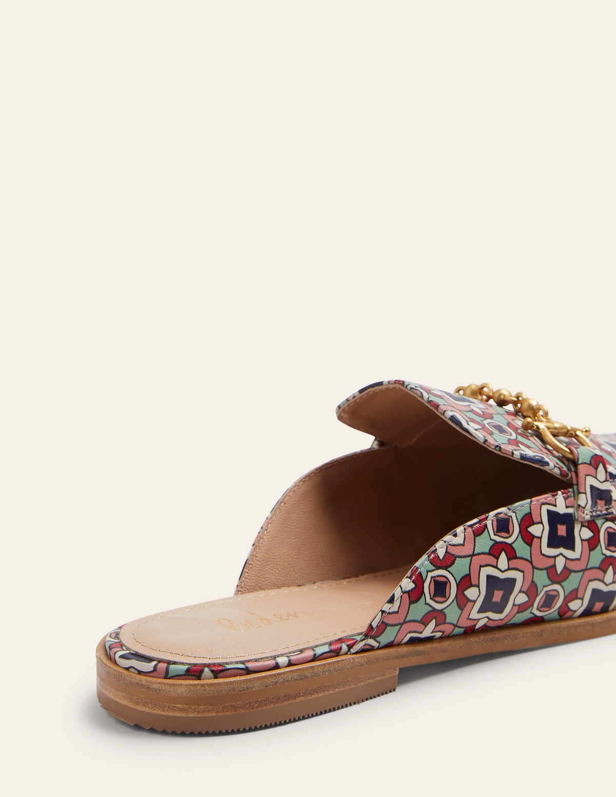 Mocassins ouverts avec mors décoratif-Imprimé géométrique - Image 5