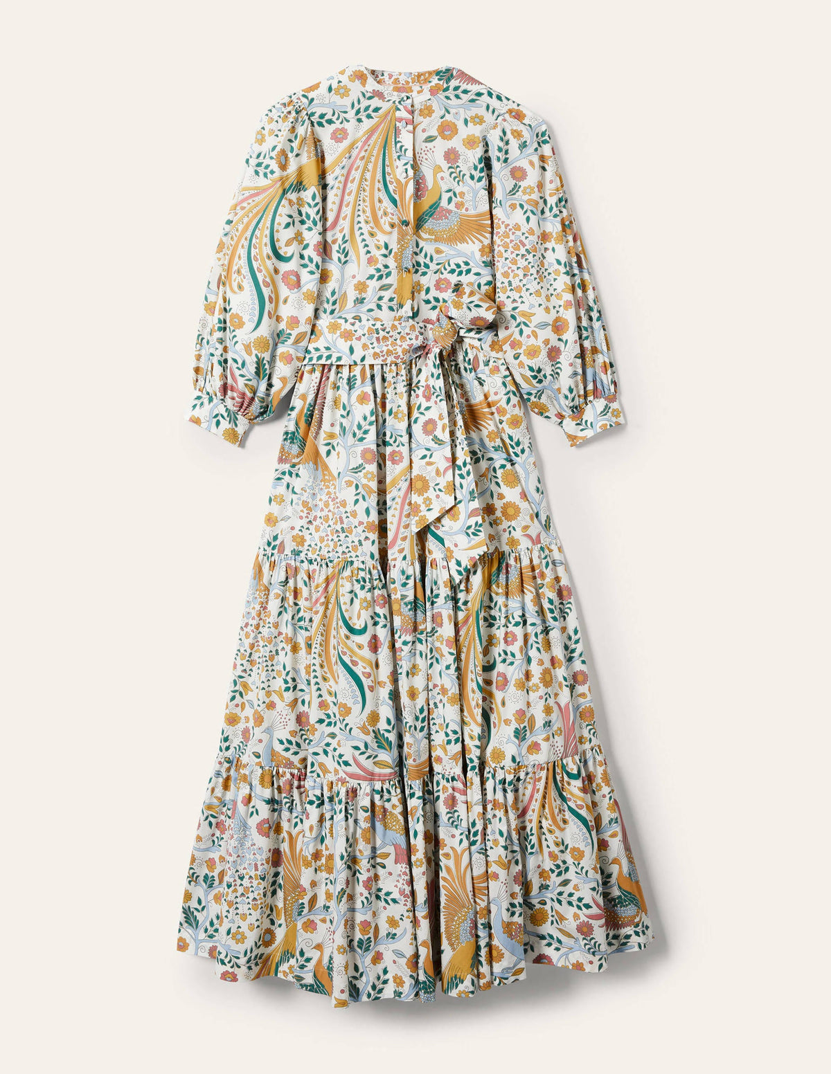 Ava Tiered Maxi Dress-Multi, Enchanting Peacock-7