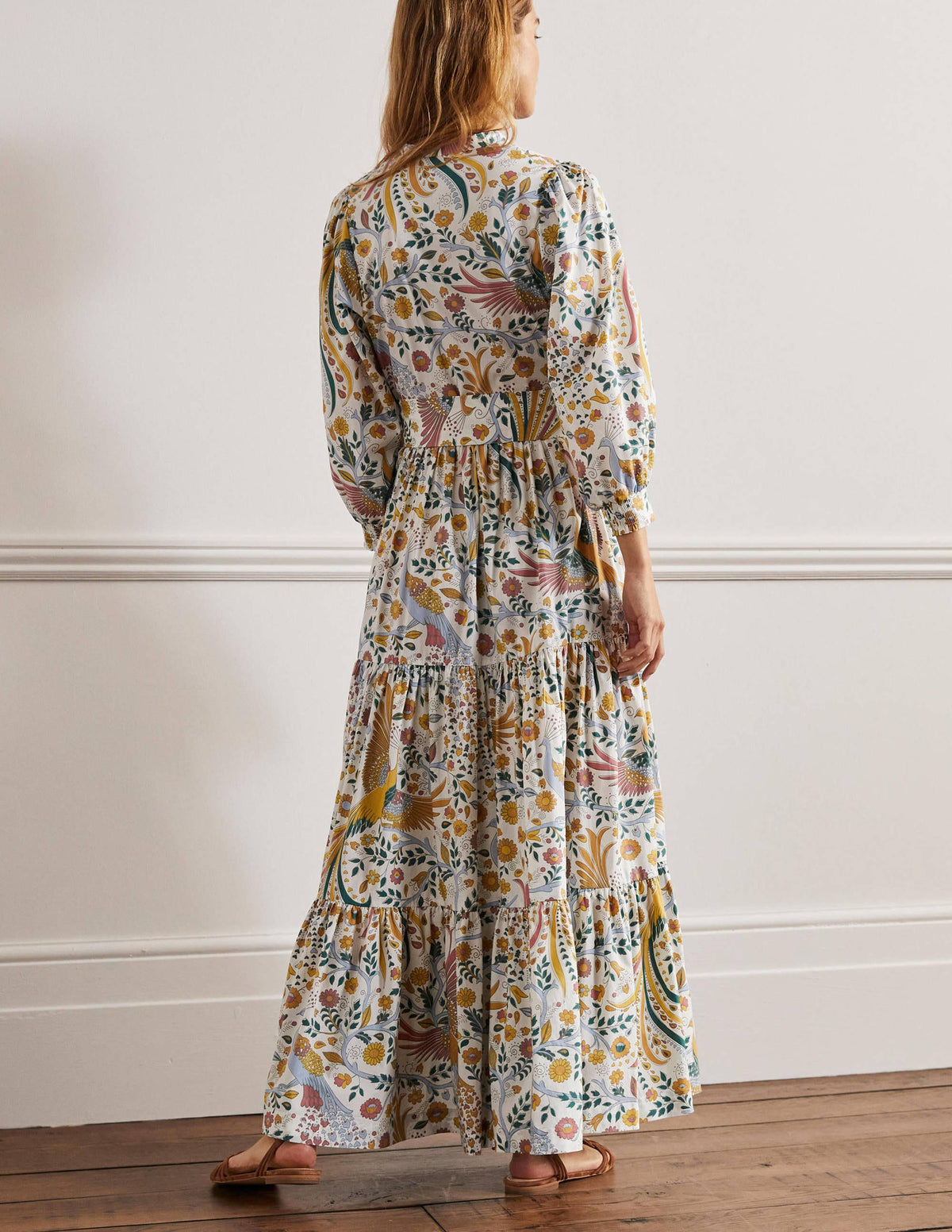 Ava Tiered Maxi Dress-Multi, Enchanting Peacock - Image 5