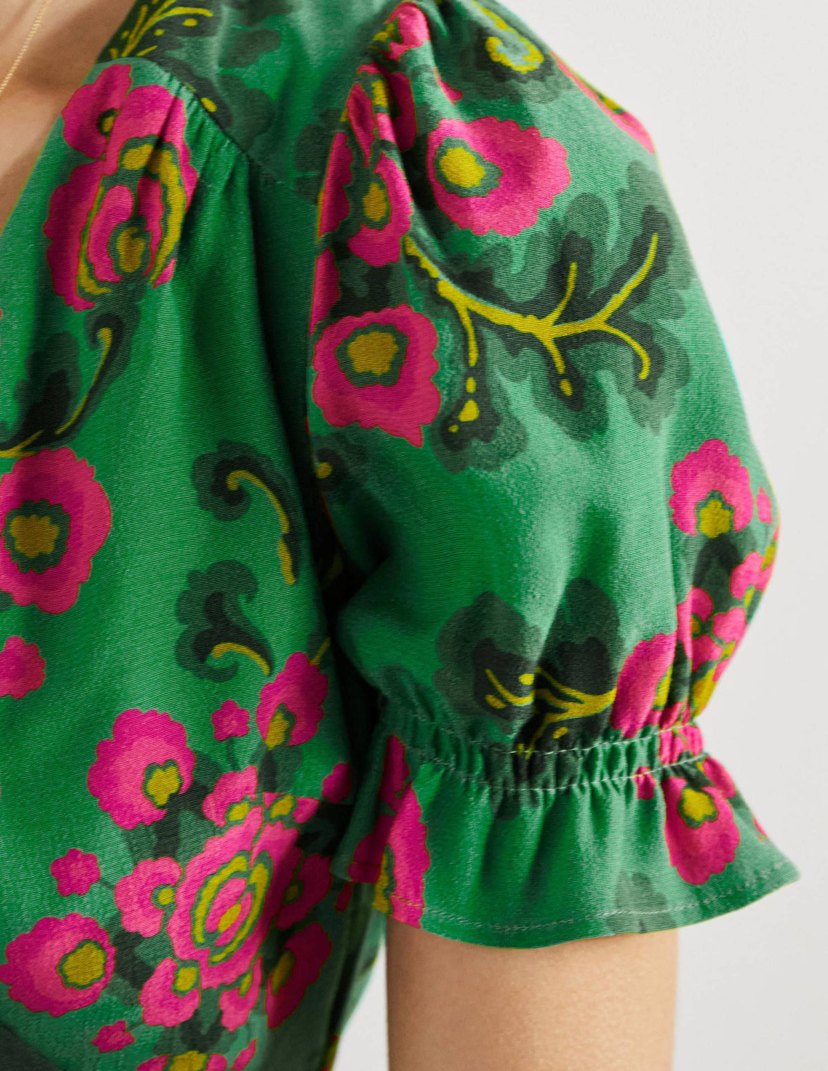 Tessa Maxikleid-Ming-Grün, Wildblumen - Image 2