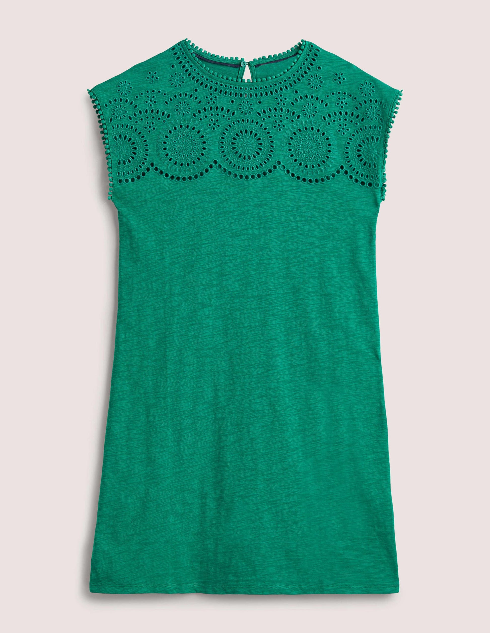 Robe T-shirt ajourée en jersey-Clairière ombragée-5