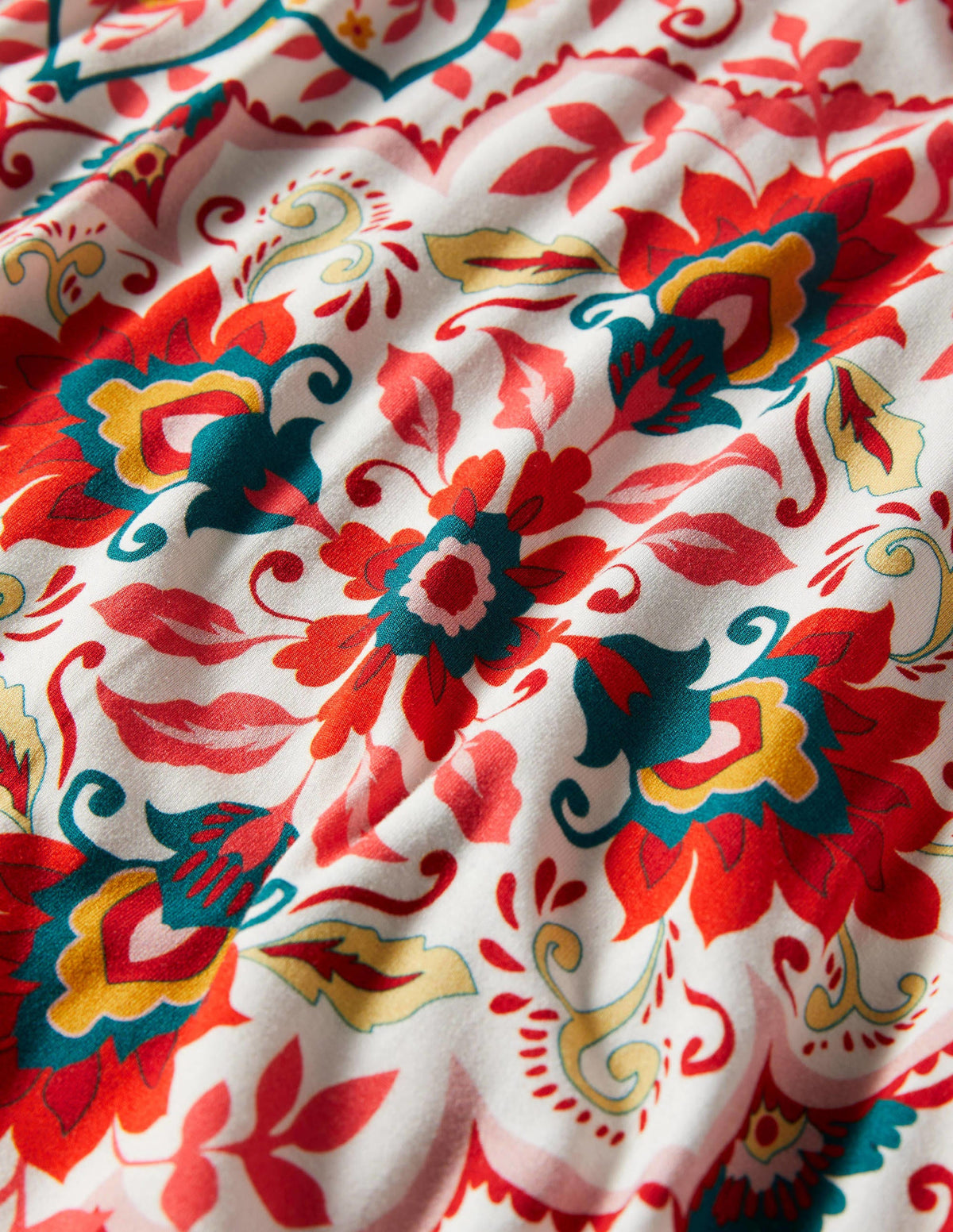 Jersey-Maxikleid mit V-Ausschnitt-Bunt, Bloomsbury-Muster - Image 7