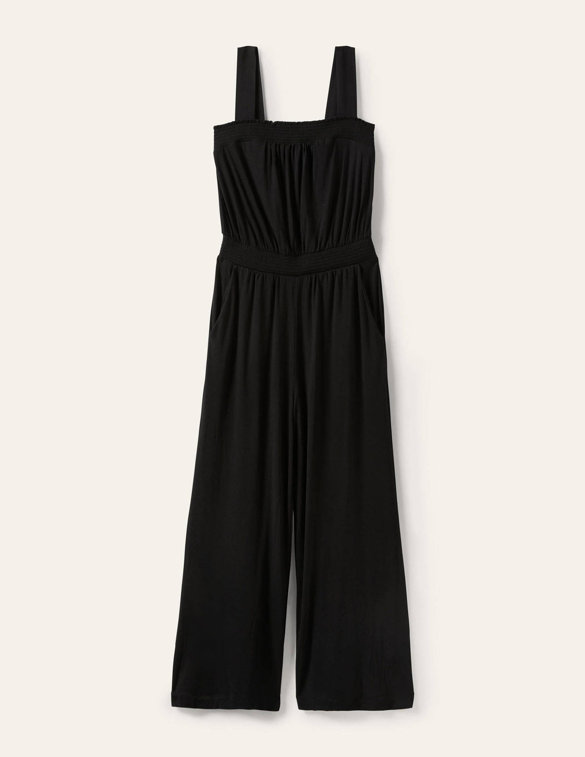 Jersey-Jumpsuit mit Trägern-Schwarz-5