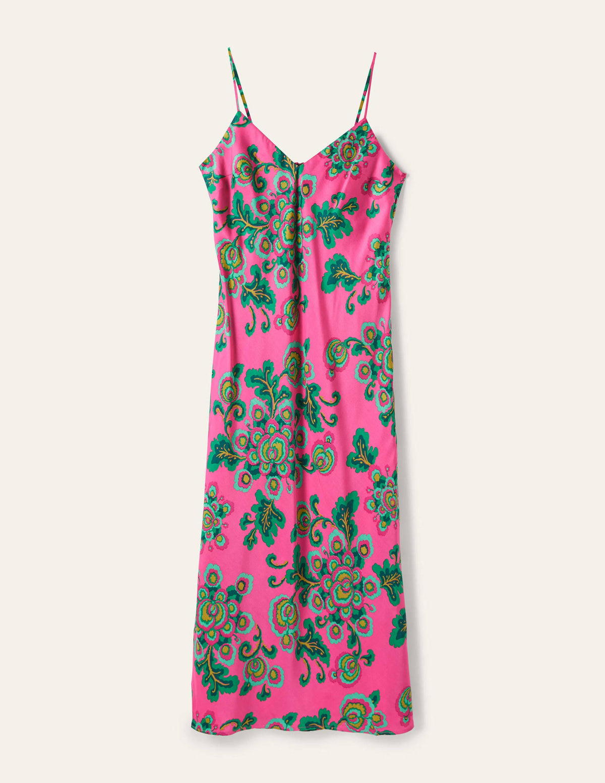Elena Midikleid zum Hineinschlüpfen-Pink, Wildblumen - Image 7
