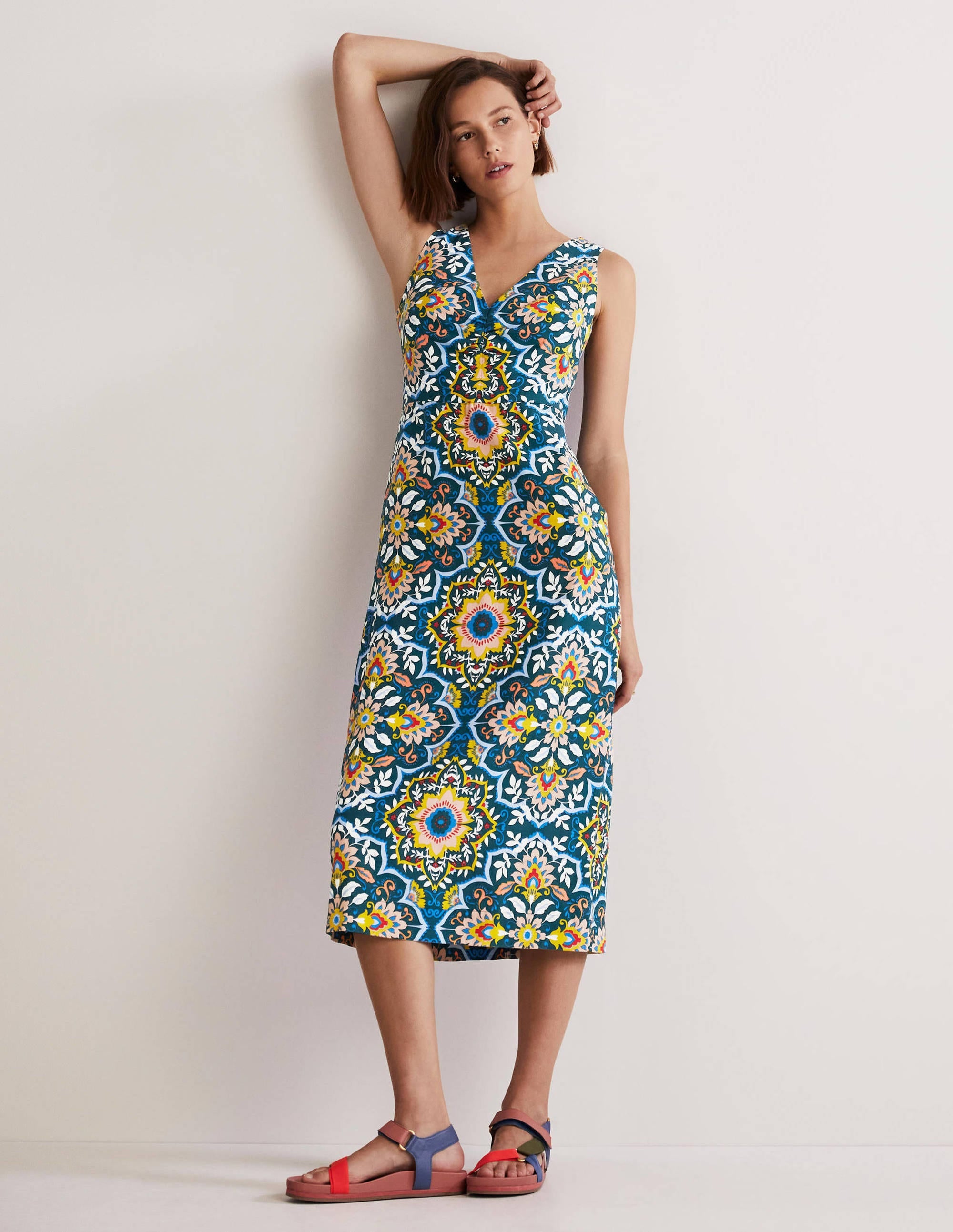 Fiona Säulenkleid-Chesapeake Bay, Bloomsbury-Muster - Image 1