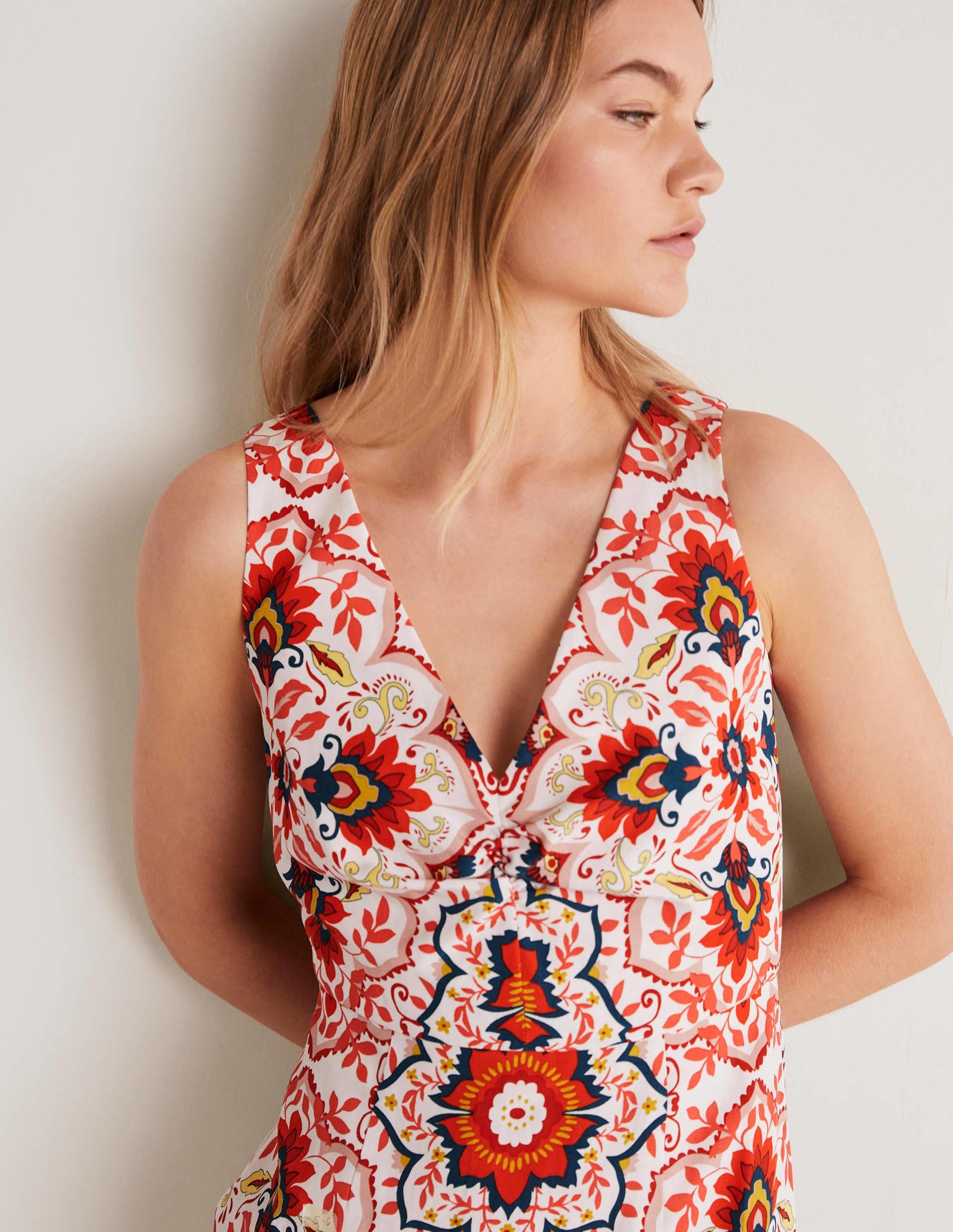 Fiona Säulenkleid-Bunt, Bloomsbury-Muster-2