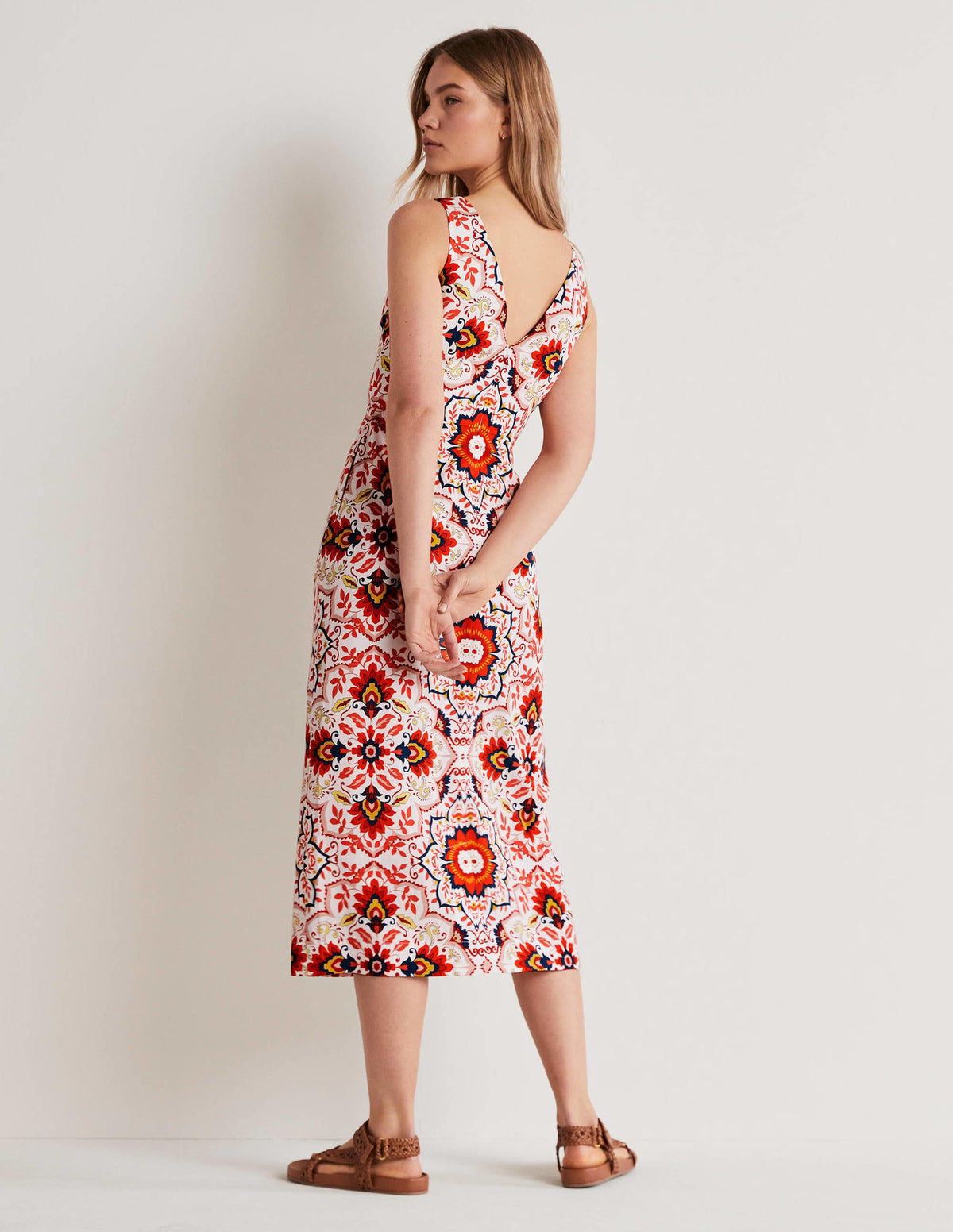 Fiona Säulenkleid-Bunt, Bloomsbury-Muster-3