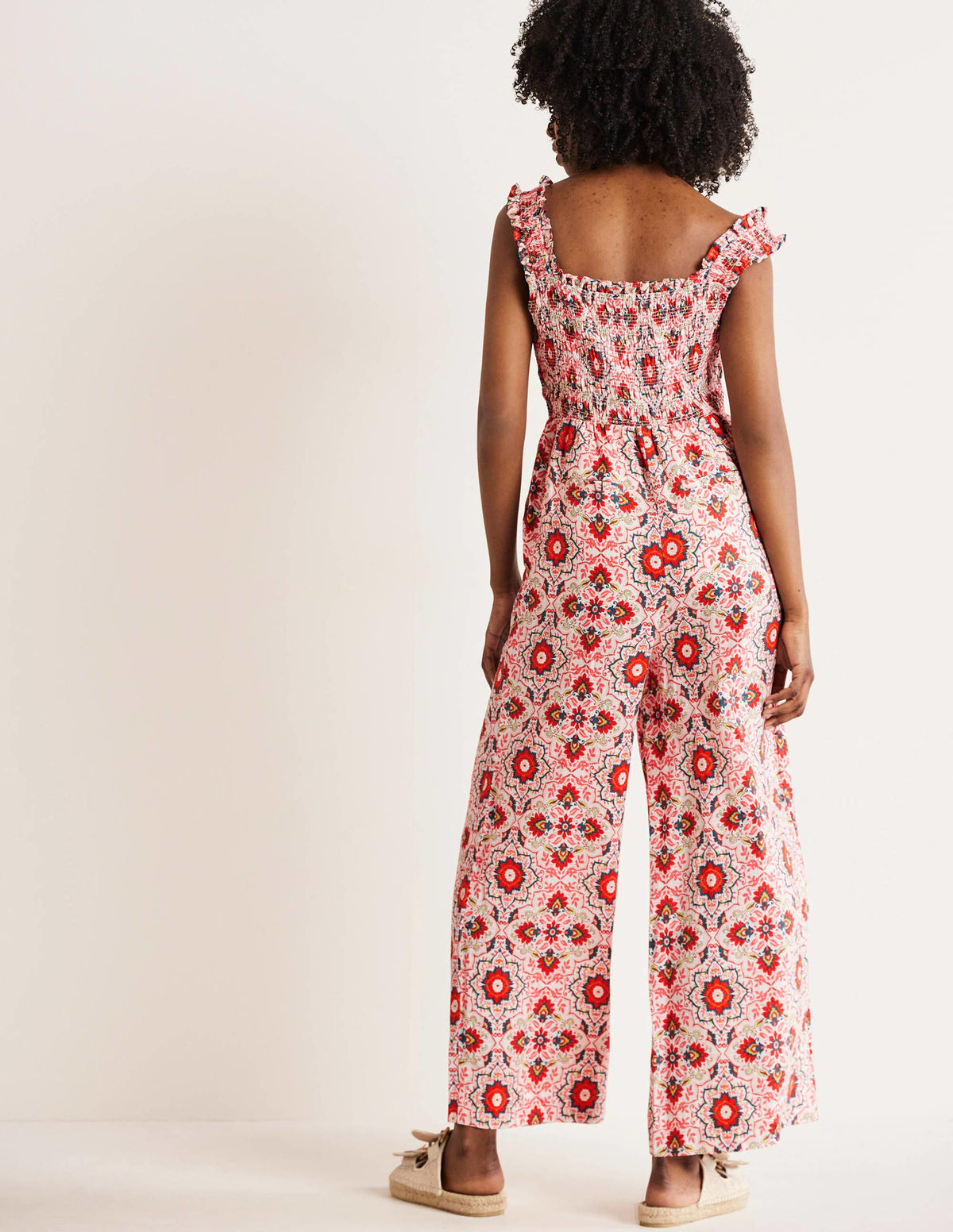 Jasmine Jumpsuit mit Smokdetail-Bunt, Bloomsbury-Muster-3