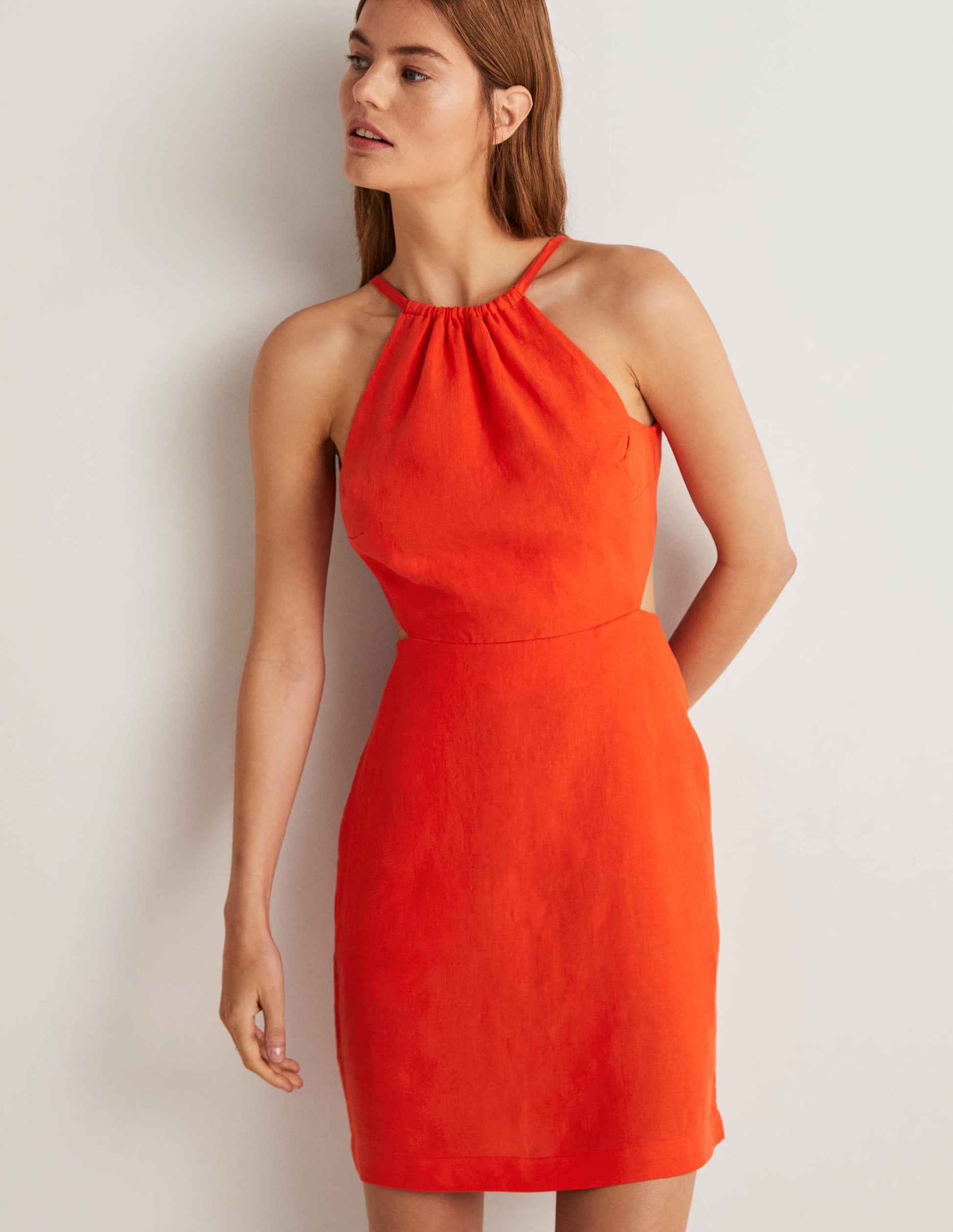 Mini-robe avec détail à l'arrière-Pétard-1
