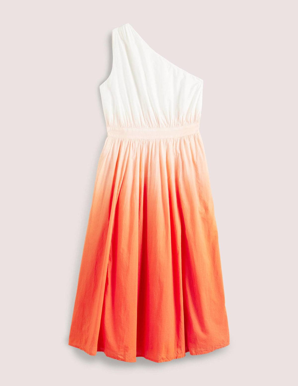 Midikleid mit einer Schulter-Feuerwerkskörperrot, Dip-Dye - Image 6