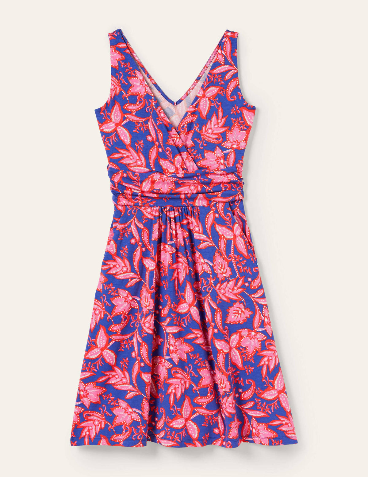 Robe Effie en jersey-Motif Wild Flora daïquiri fraise-6
