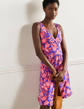 Robe Effie en jersey-Motif Wild Flora daïquiri fraise