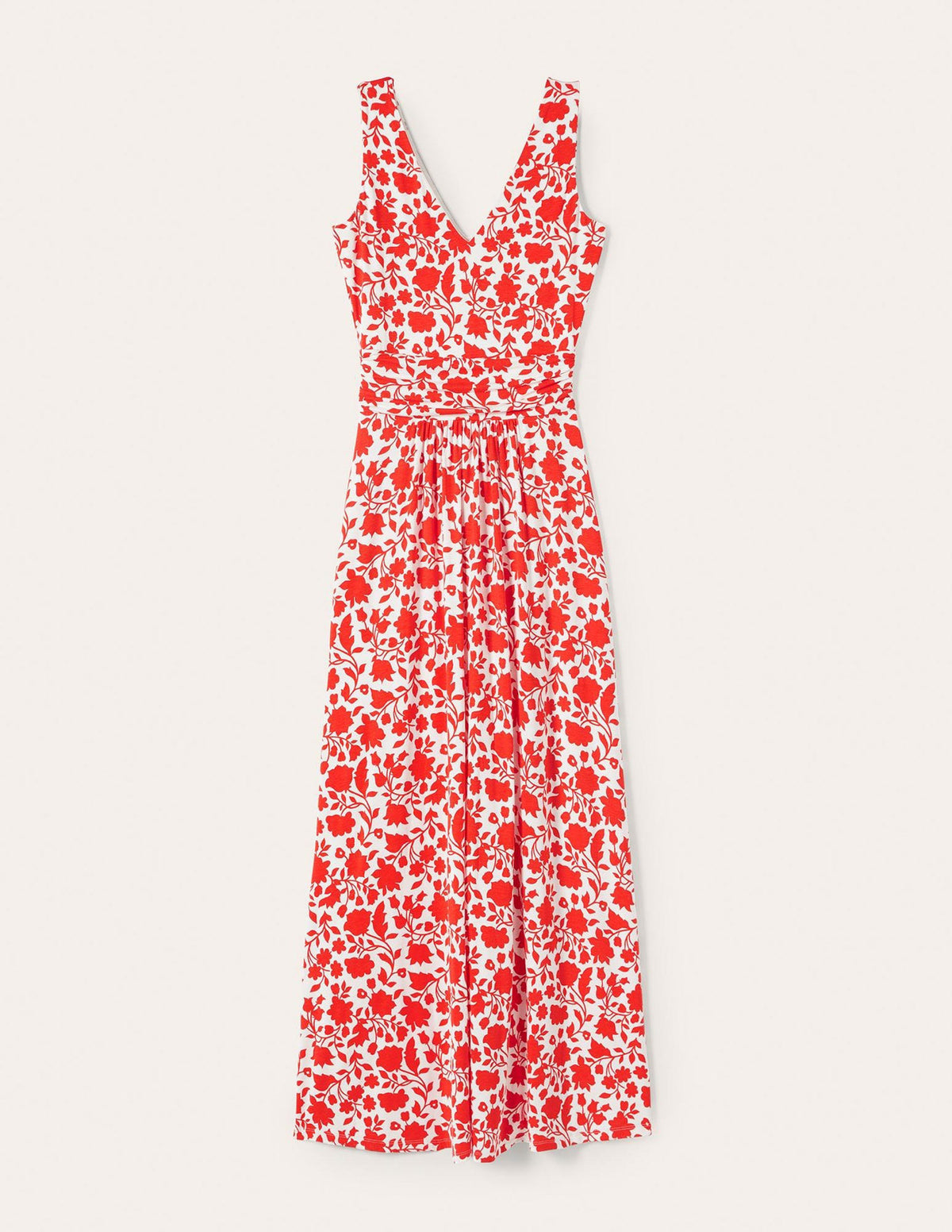 Robe longue Sienna en jersey-Papaye, motif Botanic Silhouette - Image 6