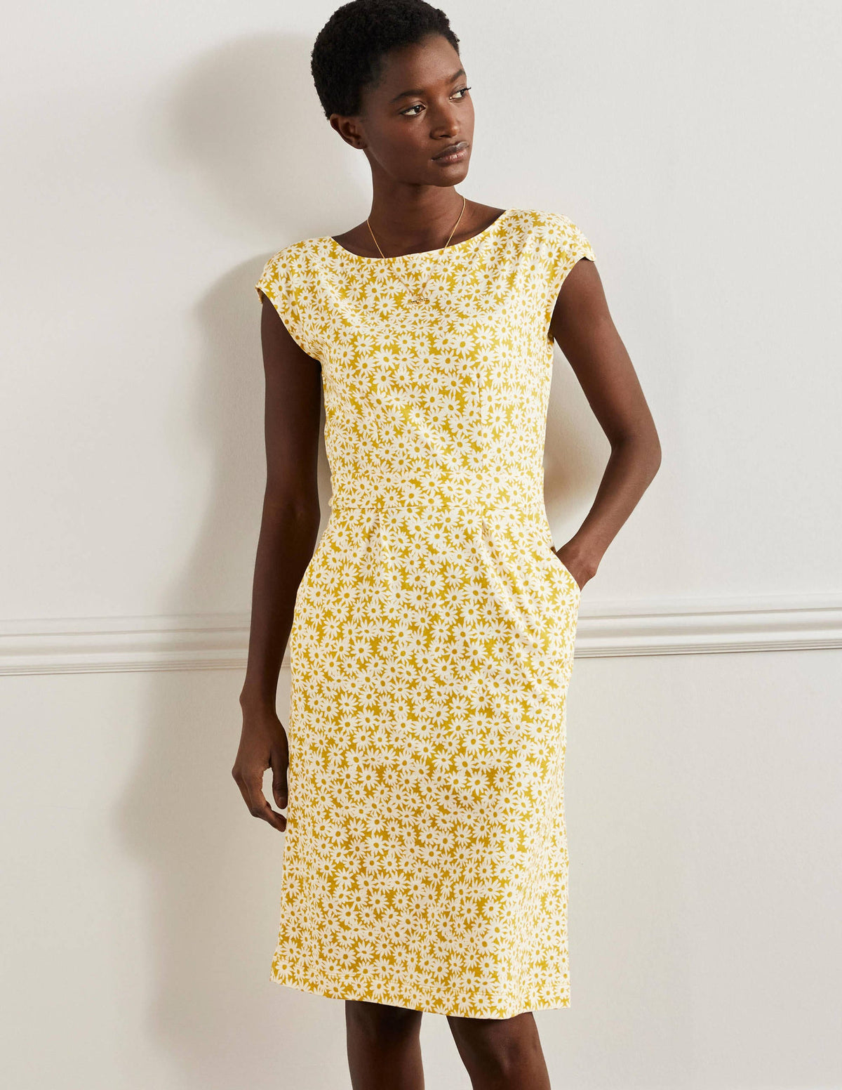 Florrie Jerseykleid-Olive Oil, Daisy Floral-4