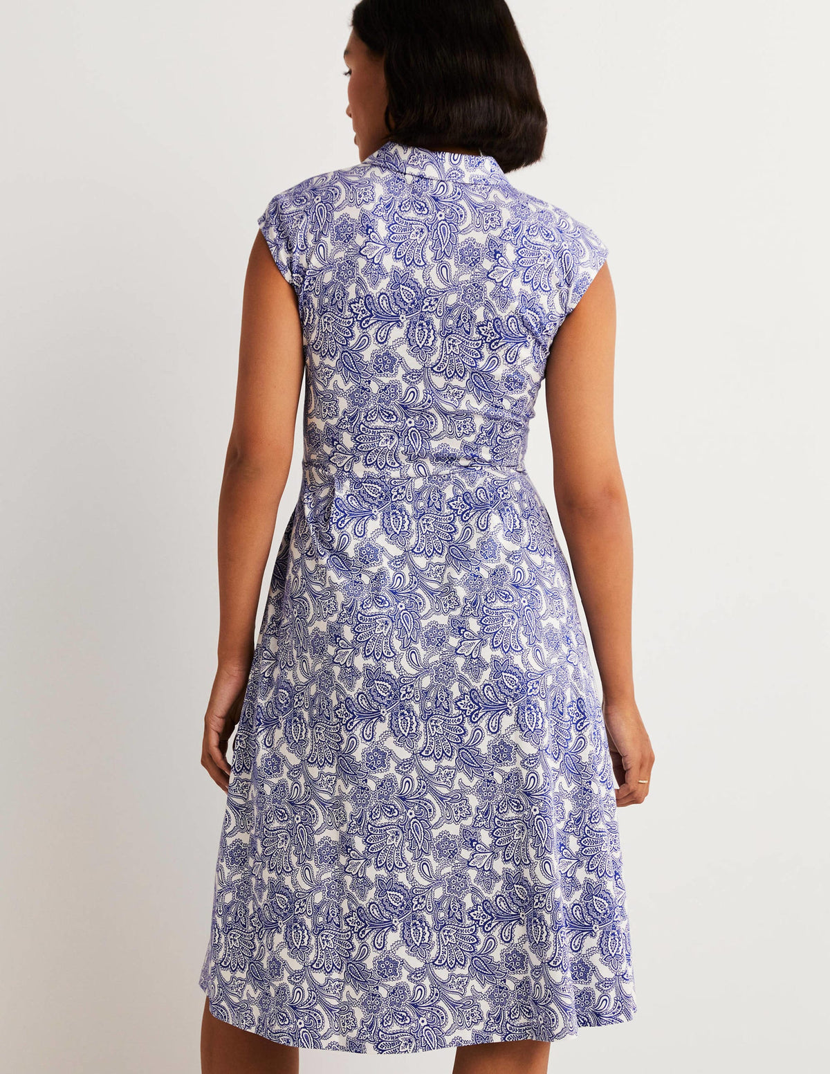 Robe-chemise Althea en jersey-Océan Atlantique, motif Paisley Bud - Image 3