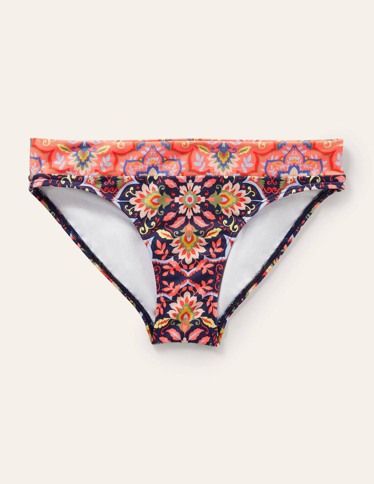 Ithaca Bikinihose mit Einsatz-Navy, Chintz-Blumen - Image 6