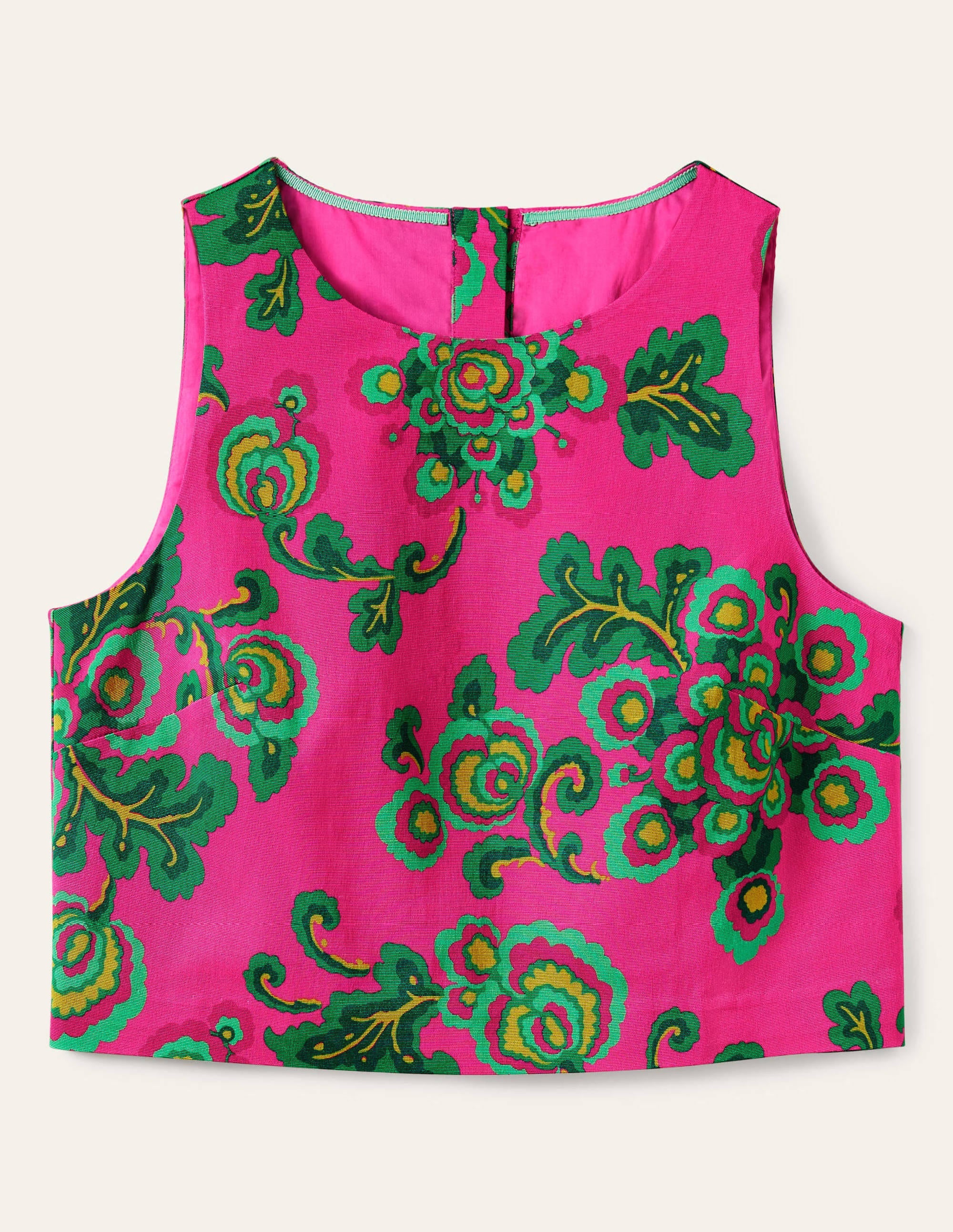 Scarlett Kurzes Oberteil-Pink, Wildblumen - Image 5