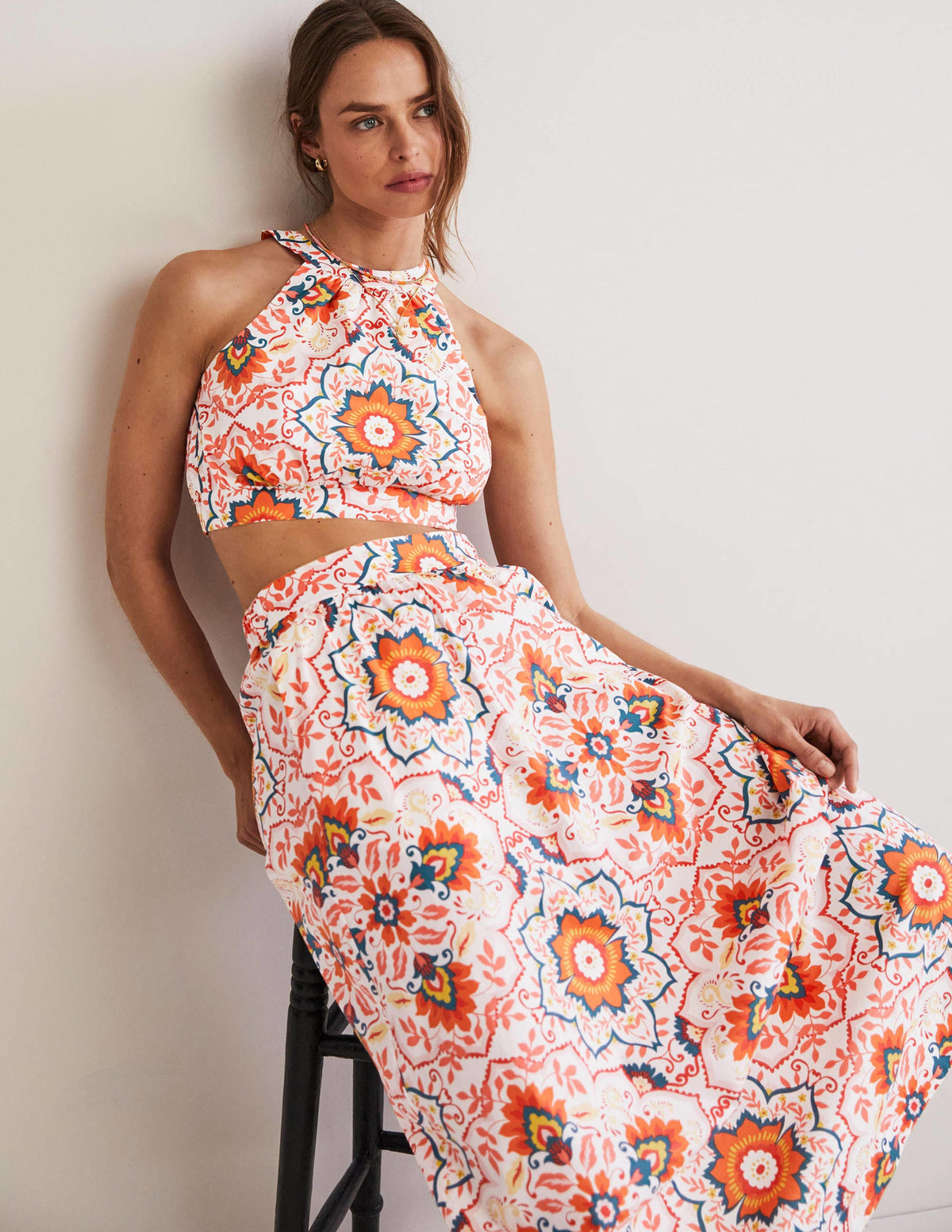 Top dos nu Jessica coordonné-Multi, motif Bloomsbury-4