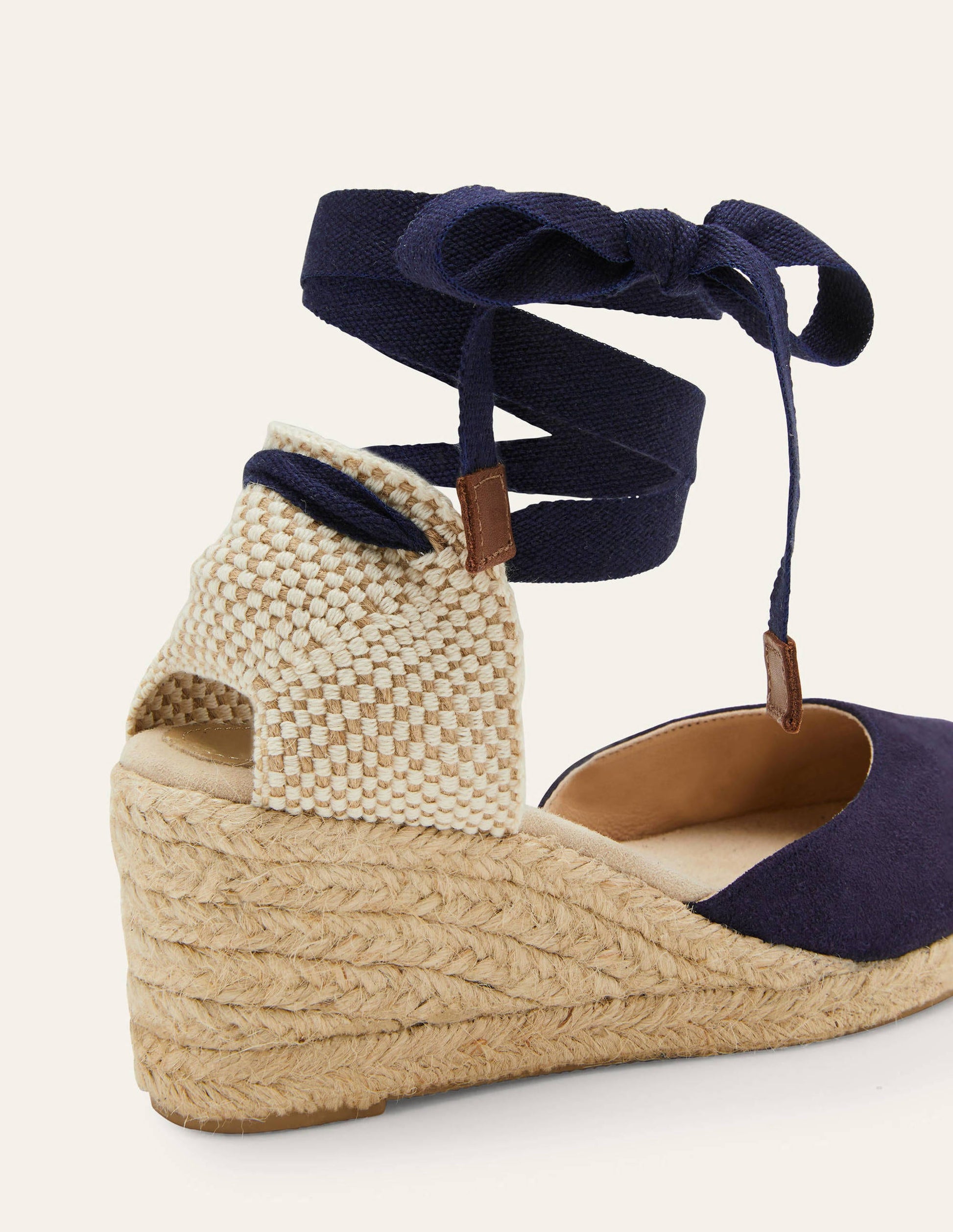 Cassie Espadrilles mit Keilabsatz-Marineblau-4