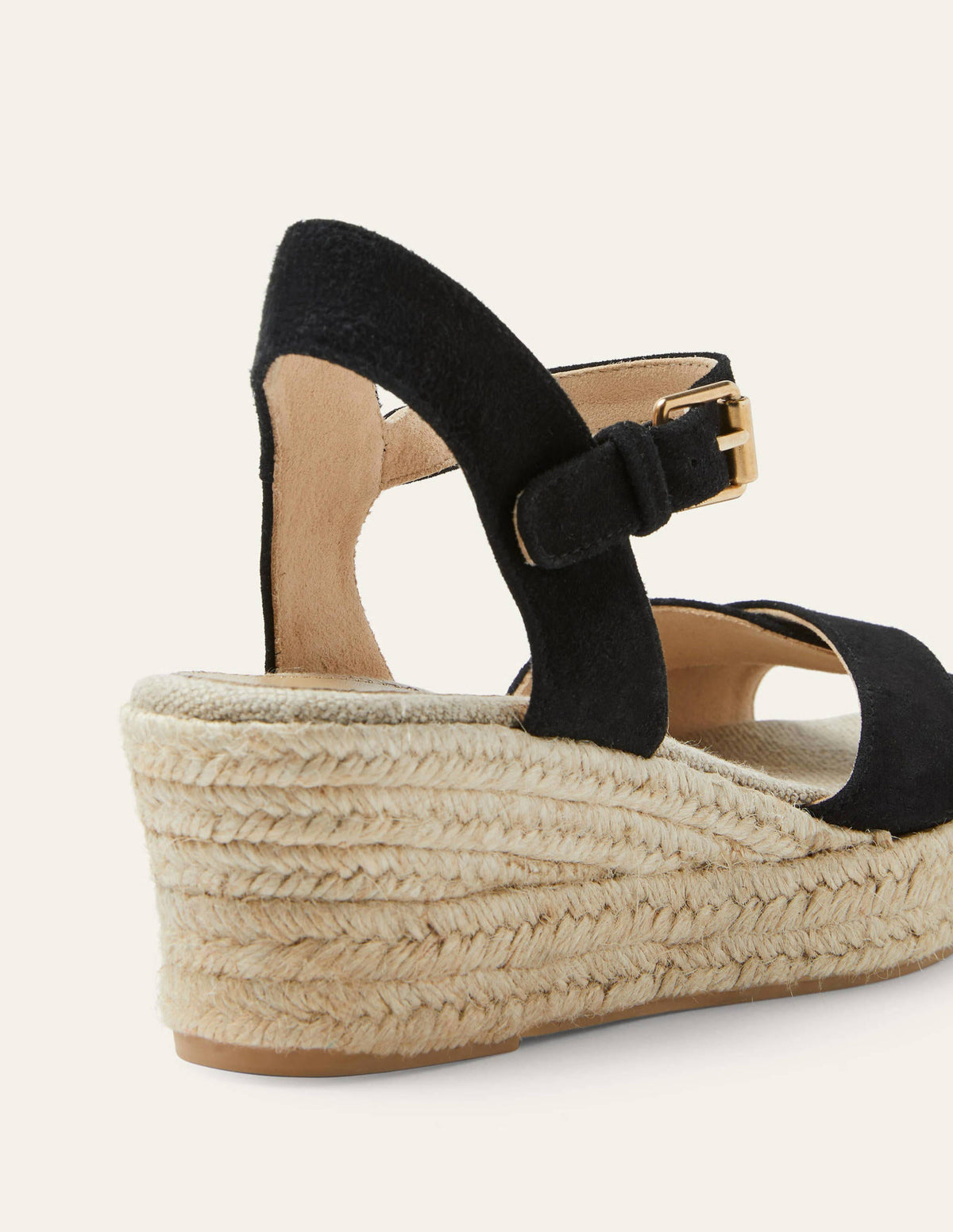 Compensées Jasmine façon espadrilles-Noir-3