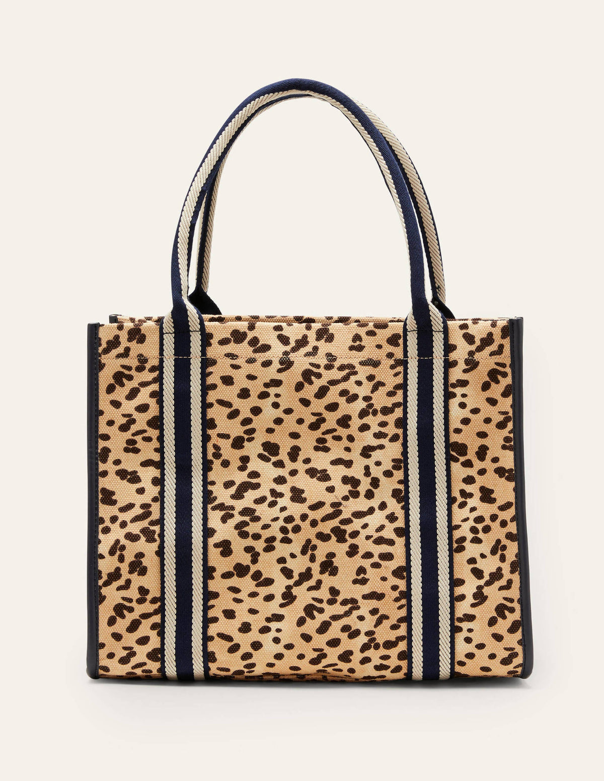 Tilda Canvas Tote Bag-Natural Leopard-2