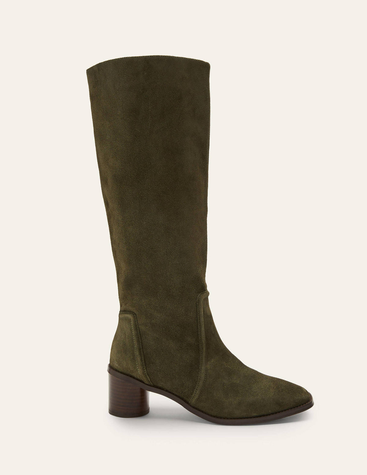 Suede Knee High Boots-Marsh - Image 2